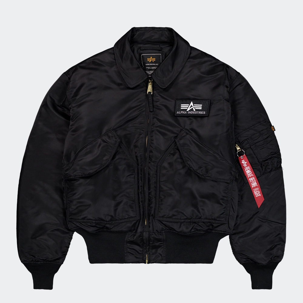 LANDLORD × Alpha Industries CWU-45 Alpha Industries CWU 45 Bomber Jacket: Black | Stickabush
