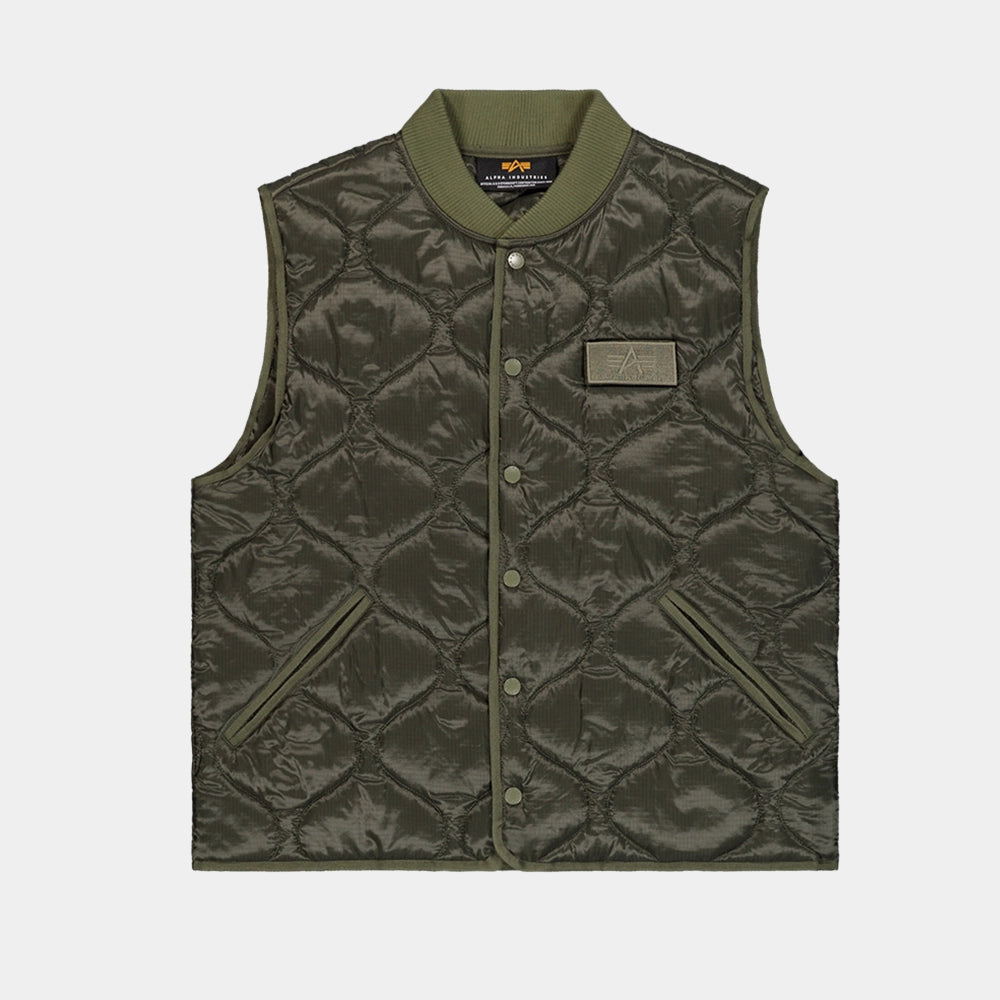 Alpha Industries Q-1 Vest – Leichte Utility Weste – Dark Olive (266107-142)