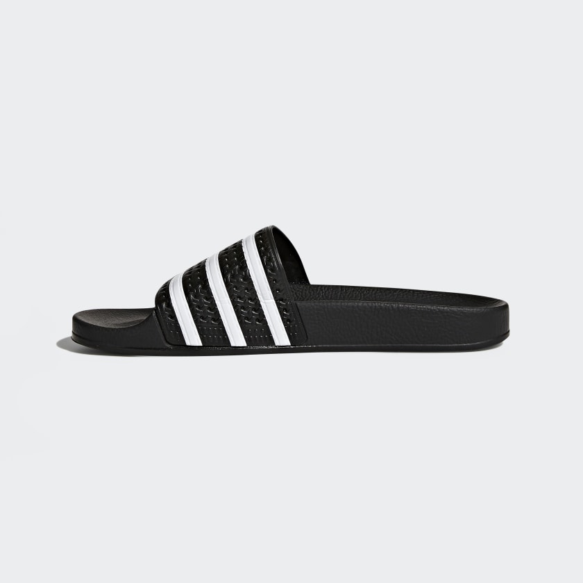 adidas Originals Adilette in Core Black White (280647) – Badesandale Innenansicht bei STICKABUSH Berlin