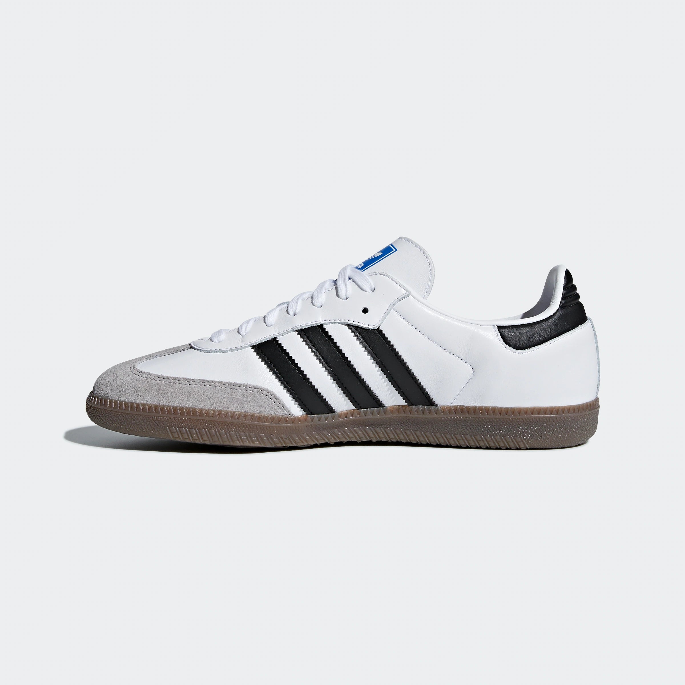 "Adidas Samba OG - White/Black B75806: Retro Sneaker mit Premium-Leder, Wildleder-Details und zeitlosem Design."
