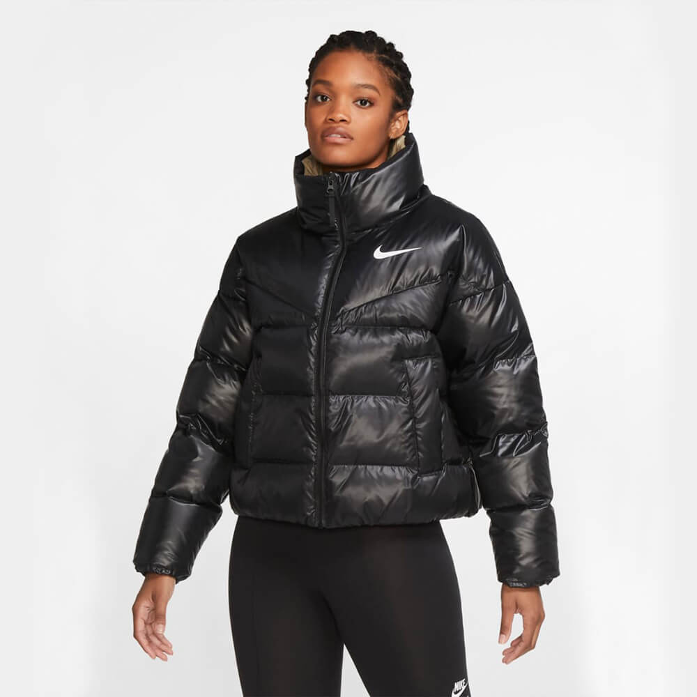 Nike Wmns Down-Fill Jacket - Black / Mystic Stone / White