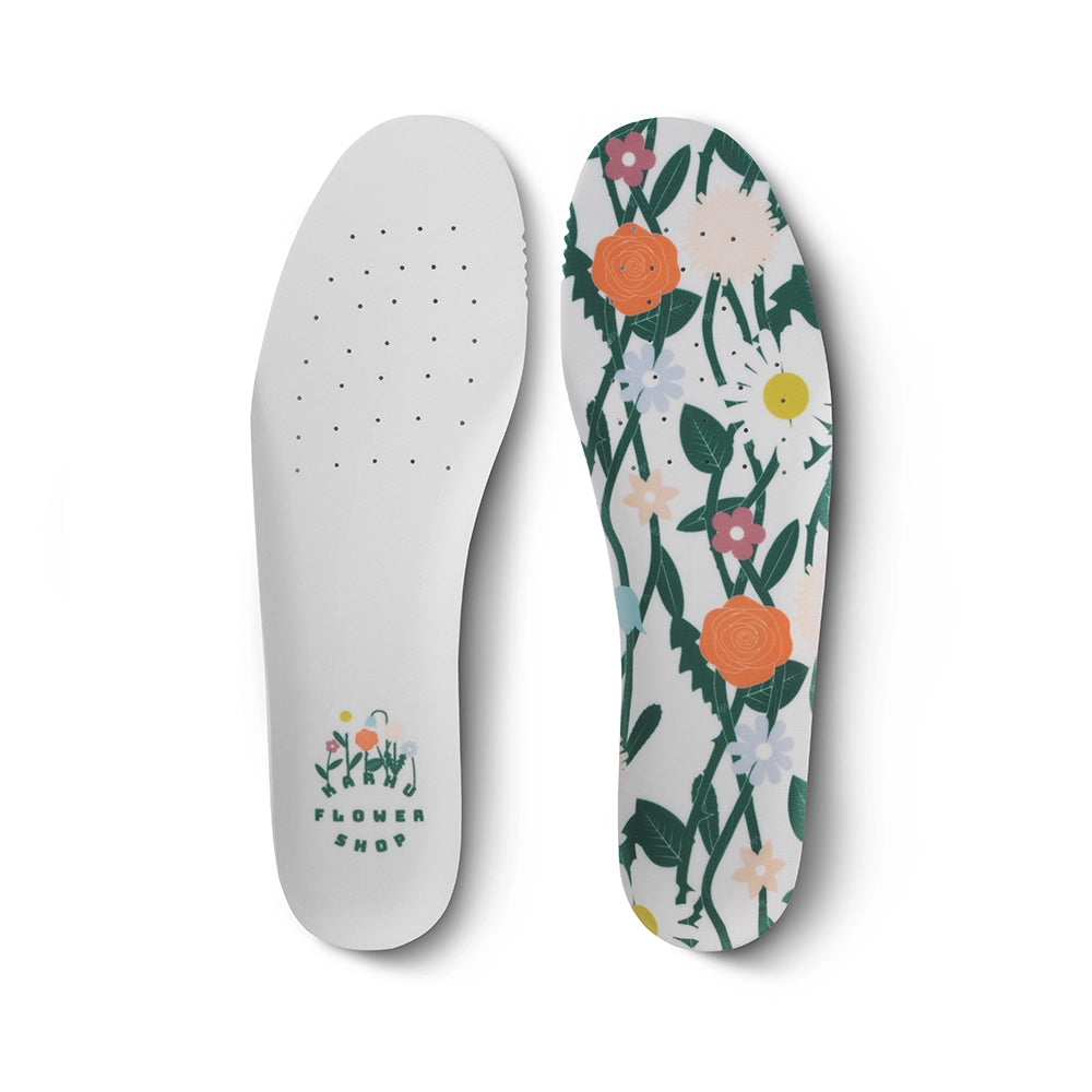 "Karhu Fusion 2.0 Sneaker Herren Flower Pack Warm Taupe Mango Mint Ansicht Einlegesohle bei Stickabush Berlin.“