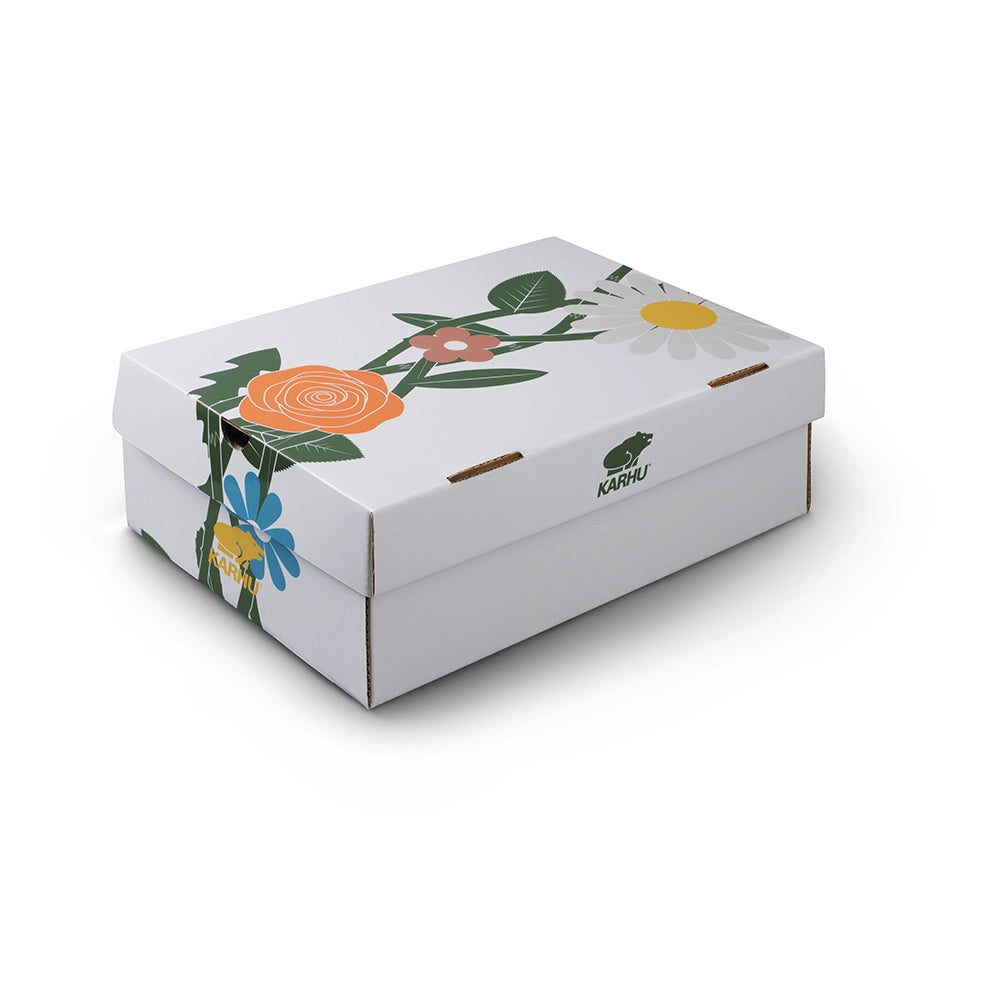 "Karhu Fusion 2.0 Sneaker Herren Flower Pack Warm Taupe Mango Mint Ansicht Schubox bei Stickabush Berlin.“