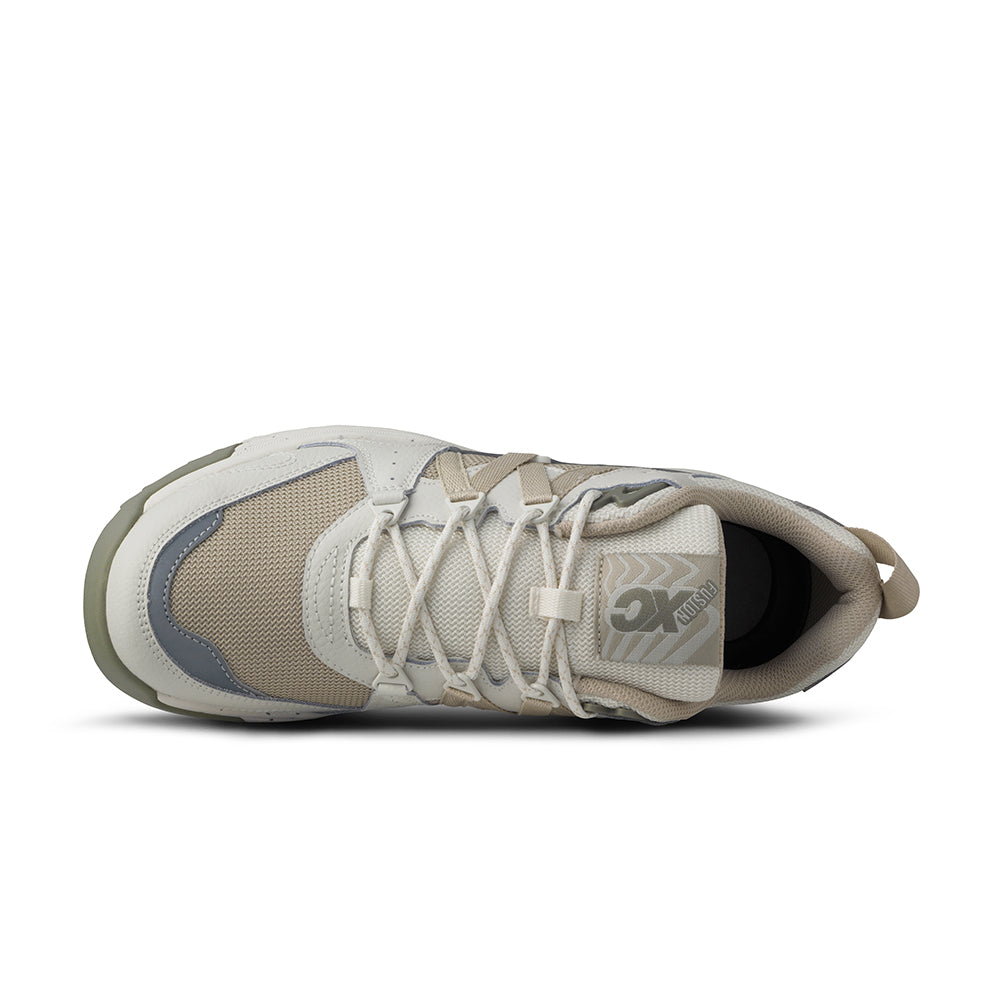 "Karhu Fusion XC Sneaker Herren Weiß Grau Blanc De Blanc Silver Lining Ansicht von oben bei Stickabush Berlin.“