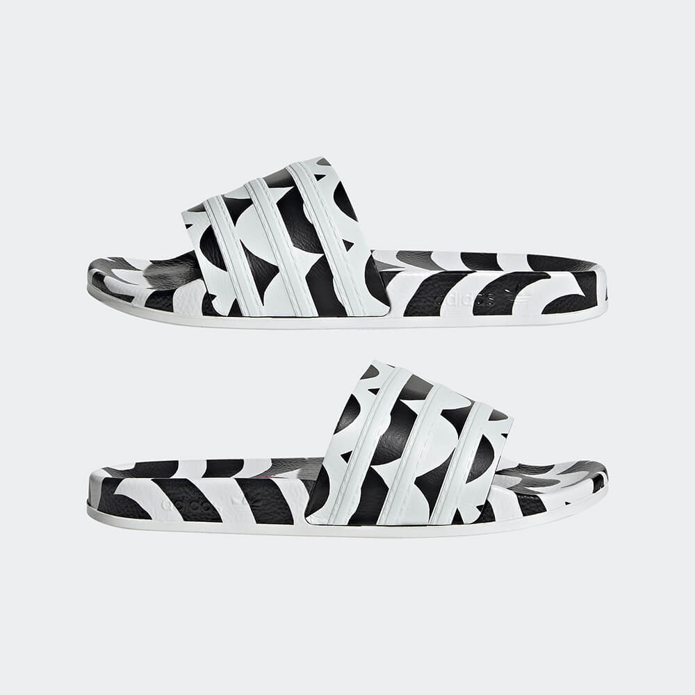 Adidas Marimekko Adilette W - Core Black / Cloud White / Team Real Magenta