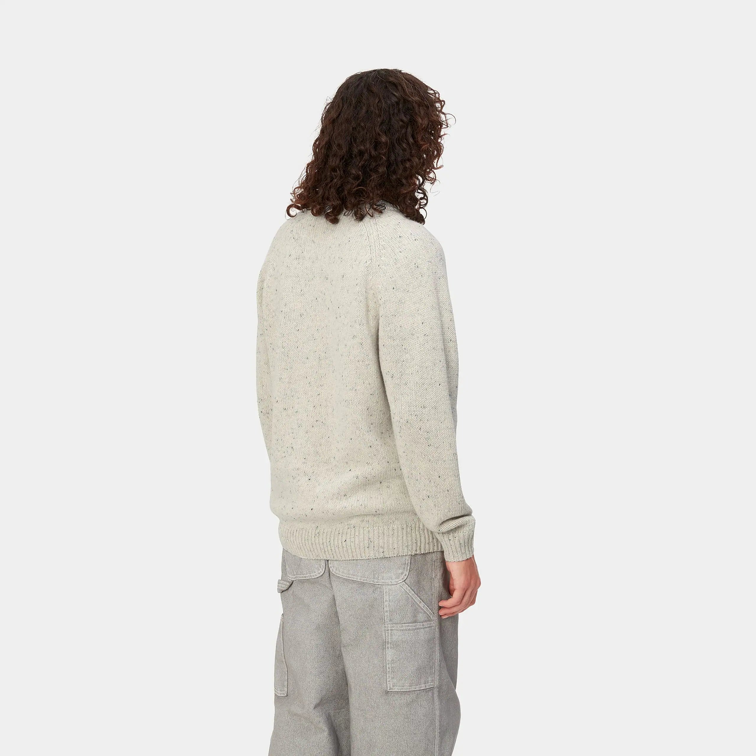Carhartt WIP Anglistic Sweater - Speckled Salt