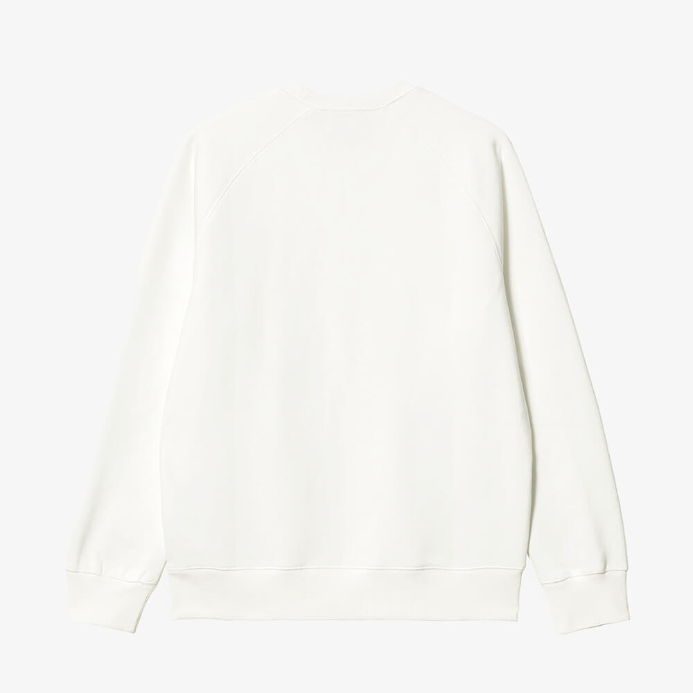 Carhartt WIP Chase Sweatshirt - White / Gold