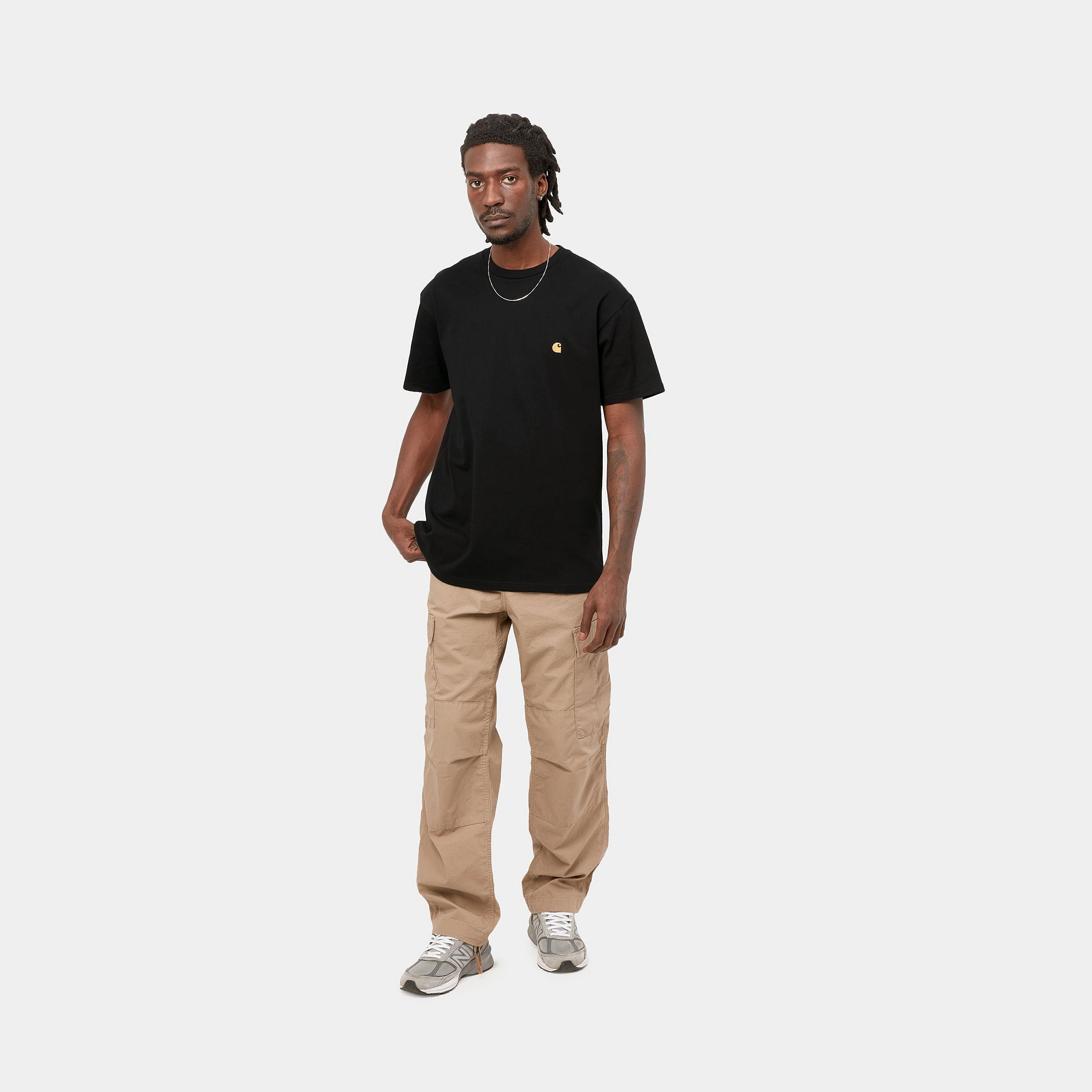 Carhartt WIP S/S Chase T-Shirt: Black - STAB T-Shirt, günstig t shirt kaufen,Streetwear in Berlin,Sneaker Shop,Adidas Schuhe