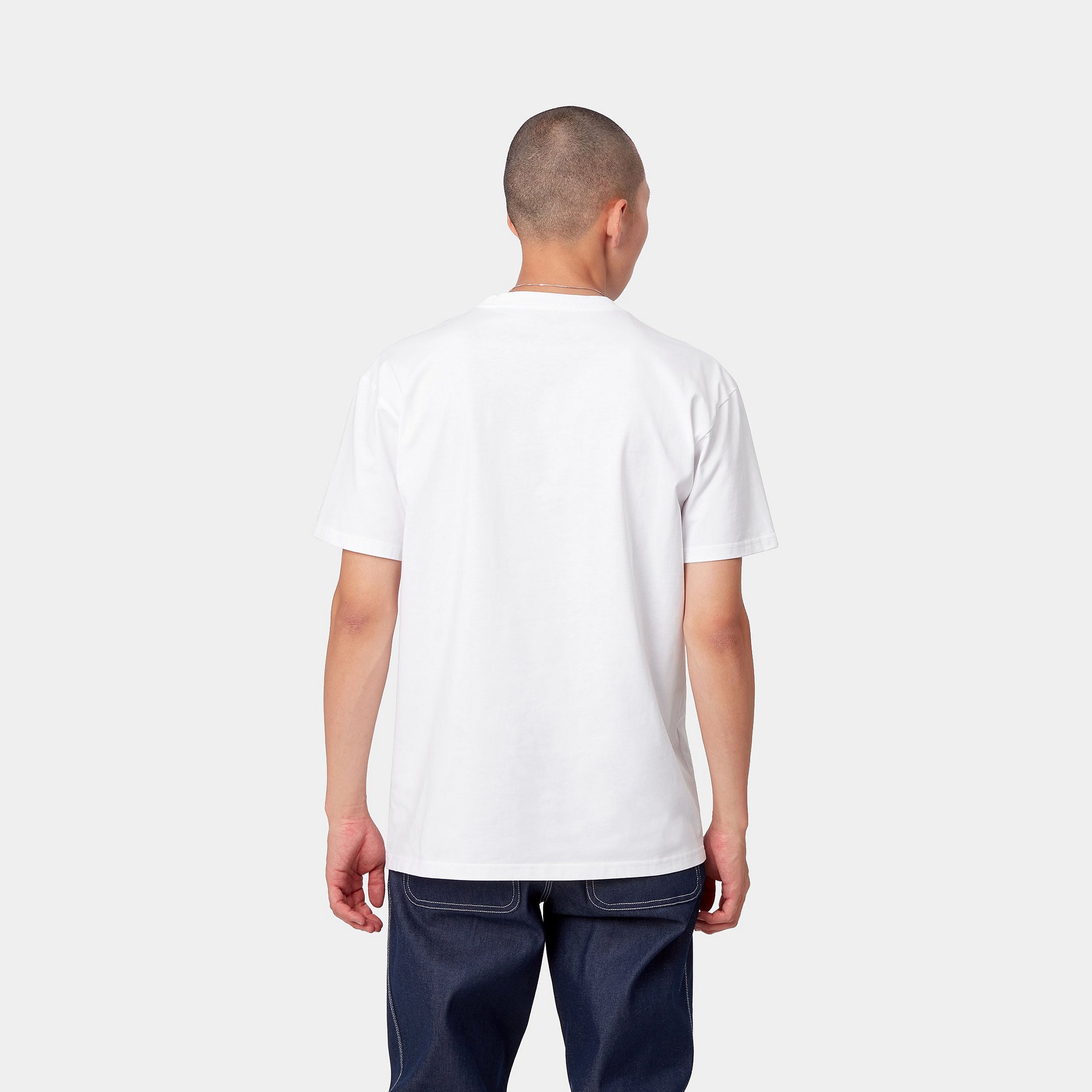 Carhartt WIP S/S Chase T-Shirt: White / Gold - STAB T Shirt, günstig t shirt kaufen, Streetwear in Berlin, Sneaker Shop, Schuhe.