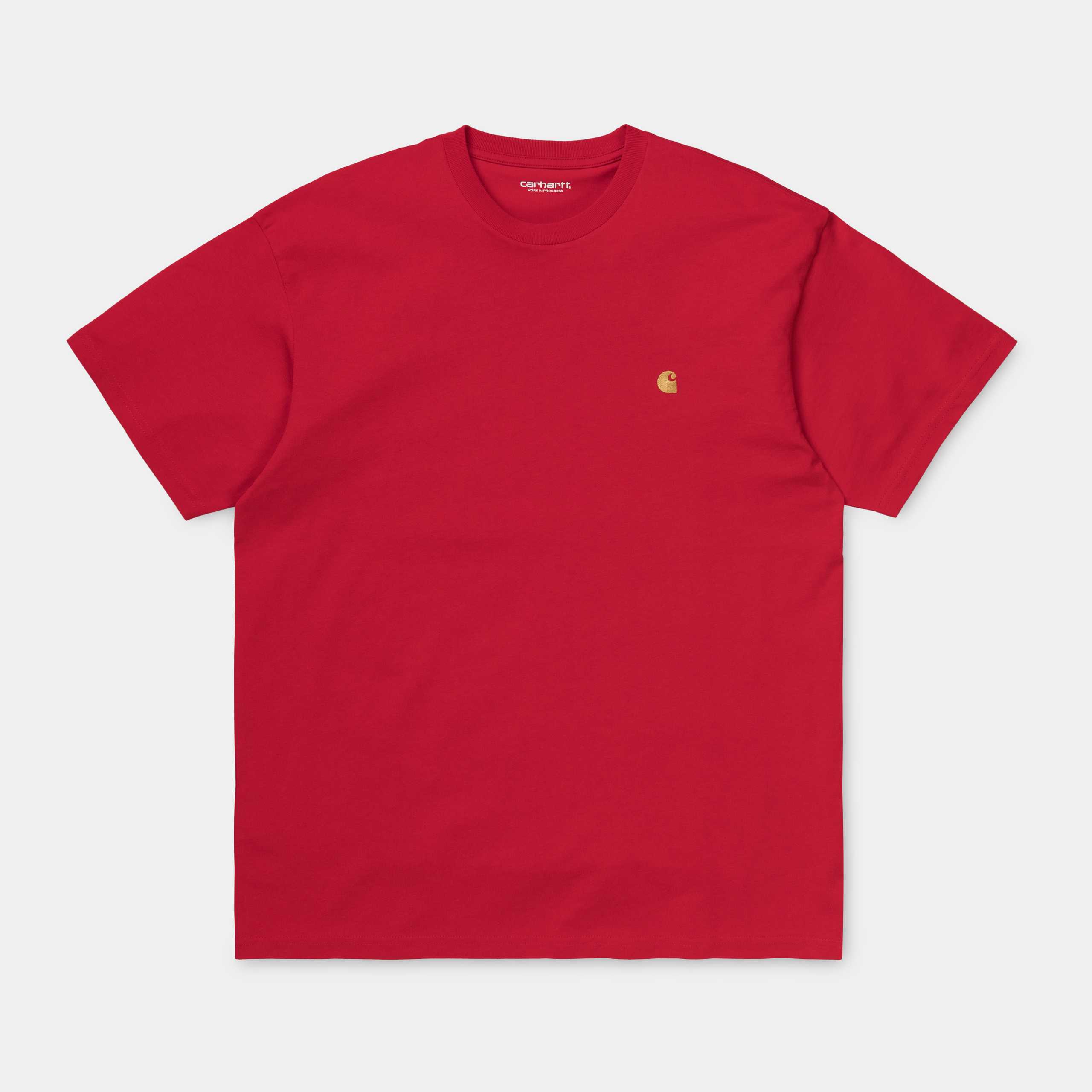 Carhartt WIP S/S Chase T-Shirt: Rot - STAB T-Shirt, günstig t shirt kaufen,Streetwear in Berlin,Sneaker Shop,Adidas Schuhe
