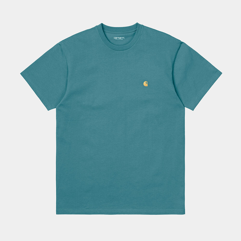 Carhartt WIP S/S Chase T-Shirt: Hydro - STAB T-Shirt, günstig t shirt kaufen,Streetwear in Berlin,Sneaker Shop,Adidas Schuhe