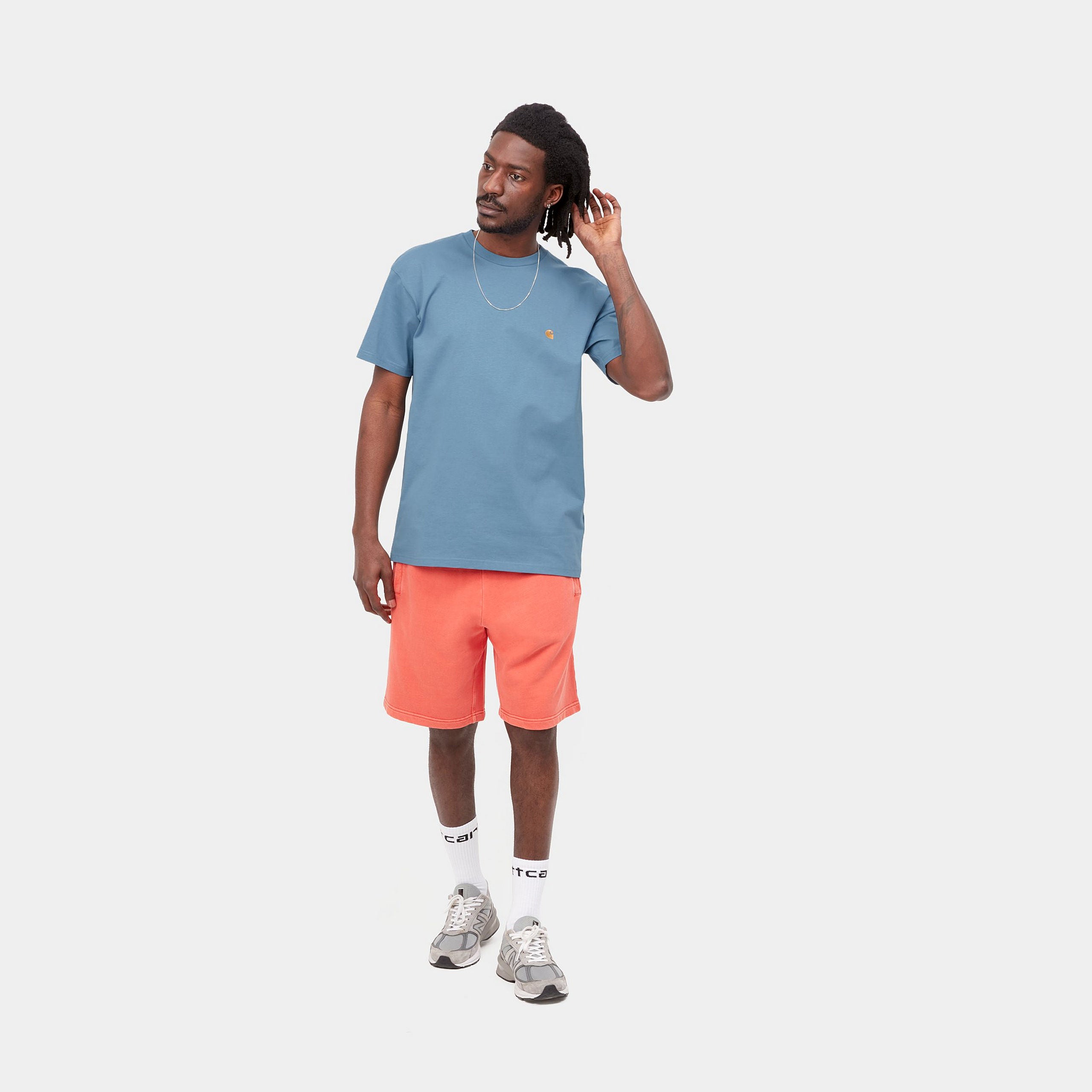 Carhartt WIP S/S Chase T-Shirt: Icy Water - STAB T Shirt, günstig t shirt kaufen, Streetwear in Berlin, Sneaker Shop, Schuhe.