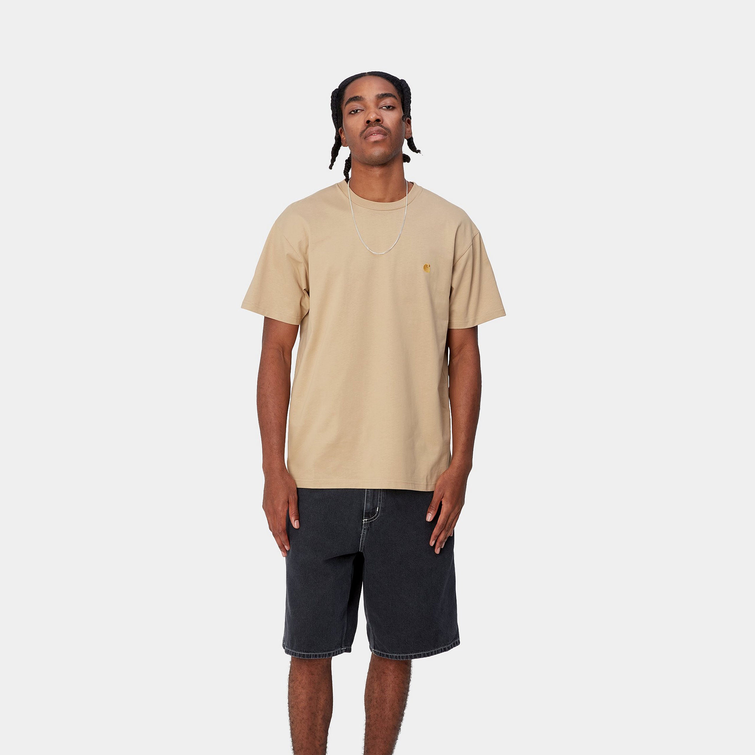 Carhartt WIP S/S Chase T-Shirt: Hellbraun - STAB T Shirt, günstig t shirt kaufen, Streetwear in Berlin, Sneaker Shop, Adidas Schuhe.