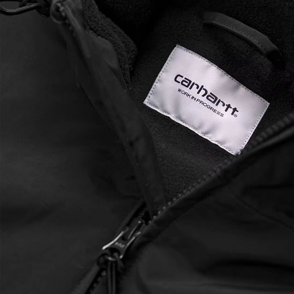 Carhartt WIP Hooded Sail Jacket Black Detailansicht – STICKABUSH Streetwear Store Berlin-Kreuzberg