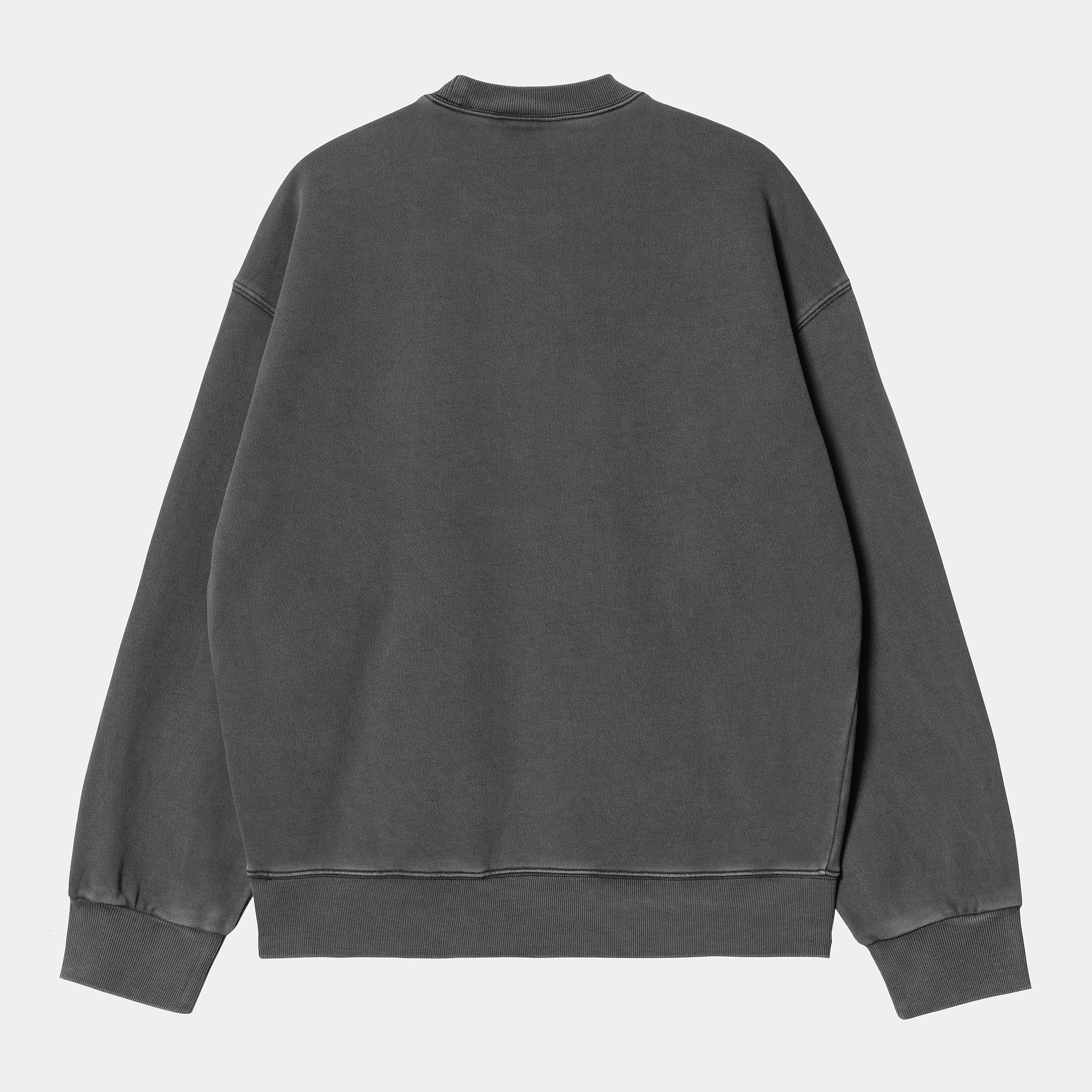 Carhartt WIP Nelson Sweat - Black (garment dyed)