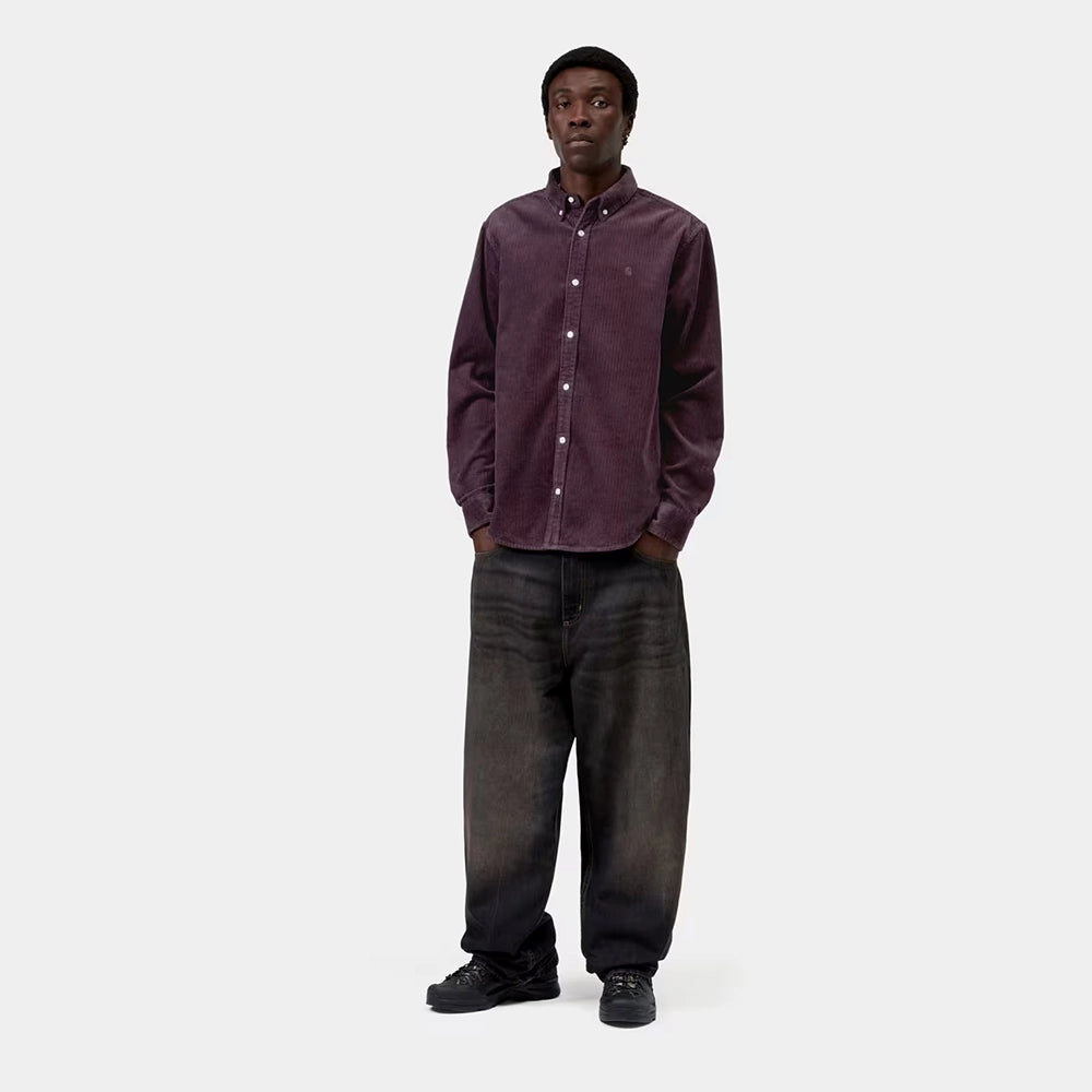 Carhartt WIP L/S Madison Cord Shirt - Cozy Purple