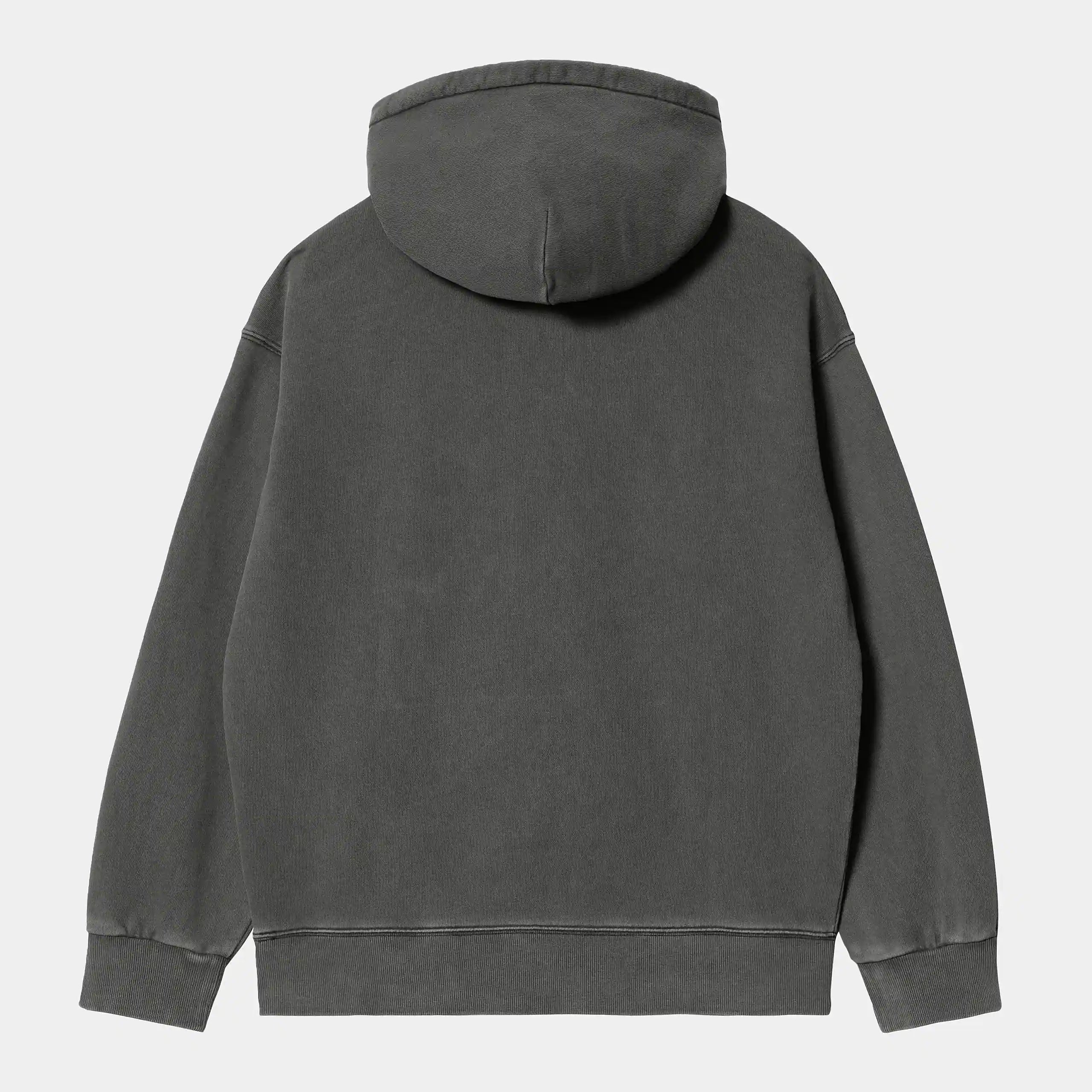 "Carhartt Hooded Nelson Sweat in Schwarz, ein carhartt hoodie aus Baumwolle, Kapuze, lockerer Schnitt, klassischer Streetwear-Style."