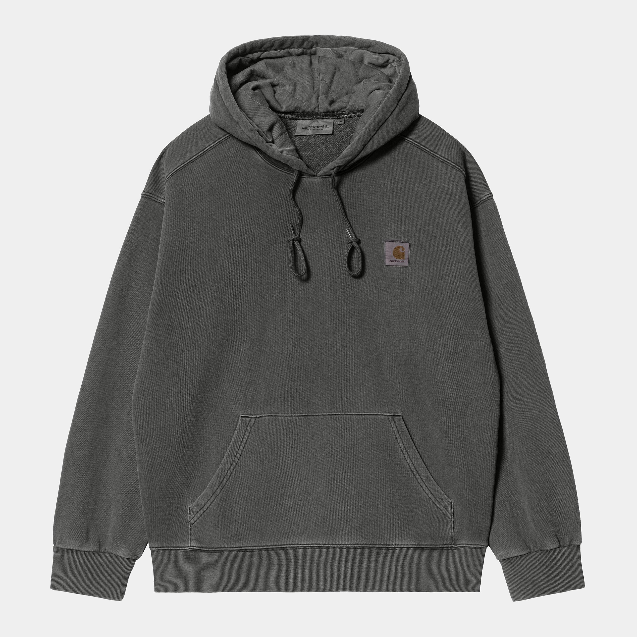 "Carhartt Hooded Nelson Sweat in Schwarz, I029963_89_XX, carhartt hoodie aus Baumwolle, Kapuze, lockerer Schnitt, klassischer Streetwear-Style."