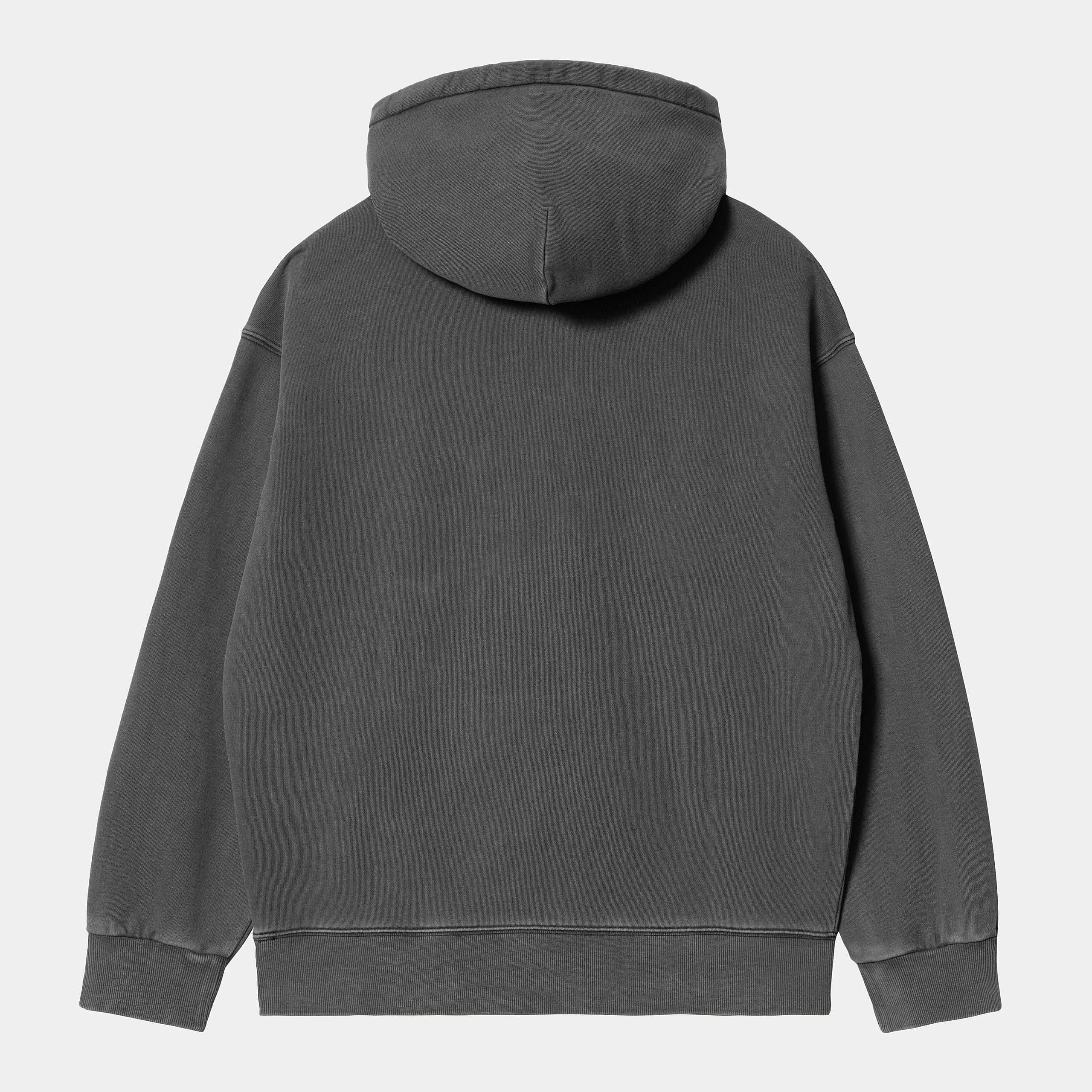 "Carhartt Hooded Nelson Sweat in Schwarz, I029963_89_XX, carhartt hoodie aus Baumwolle, Kapuze, lockerer Schnitt, klassischer Streetwear-Style."