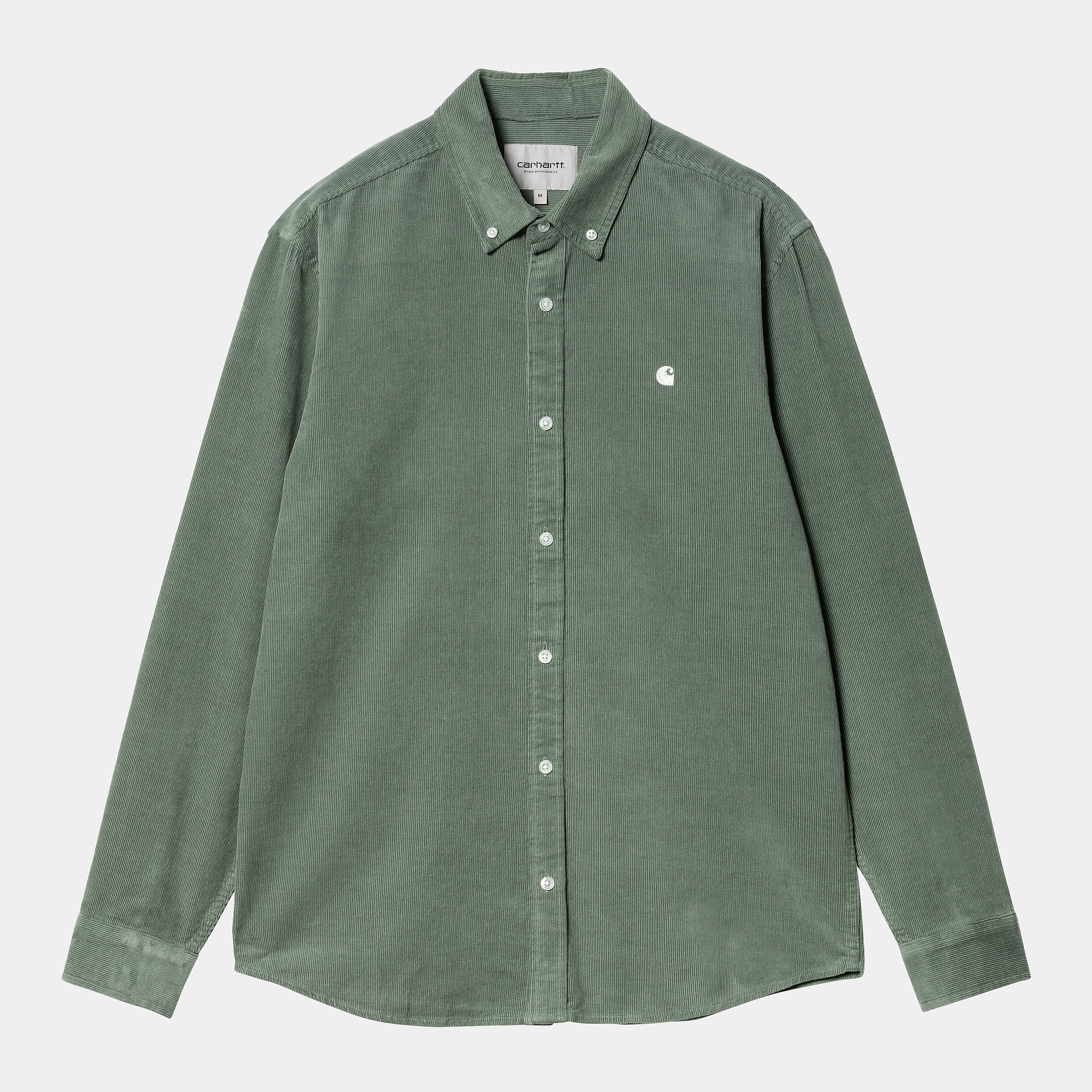 Carhartt WIP L/S Madison Fine Cord Shirt - Park / Wax