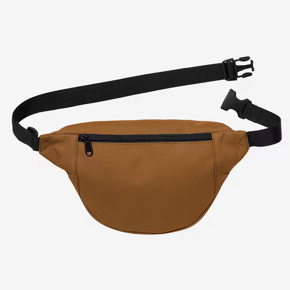Die Carhartt WIP Jake Hip Bag in Hamilton Brown: Deine robuste, braune Bauchtasche aus Duck Canvas. Ideal für deine Essentials & den urbanen Alltag – jetzt bei Stickabush Berlin entdecken!