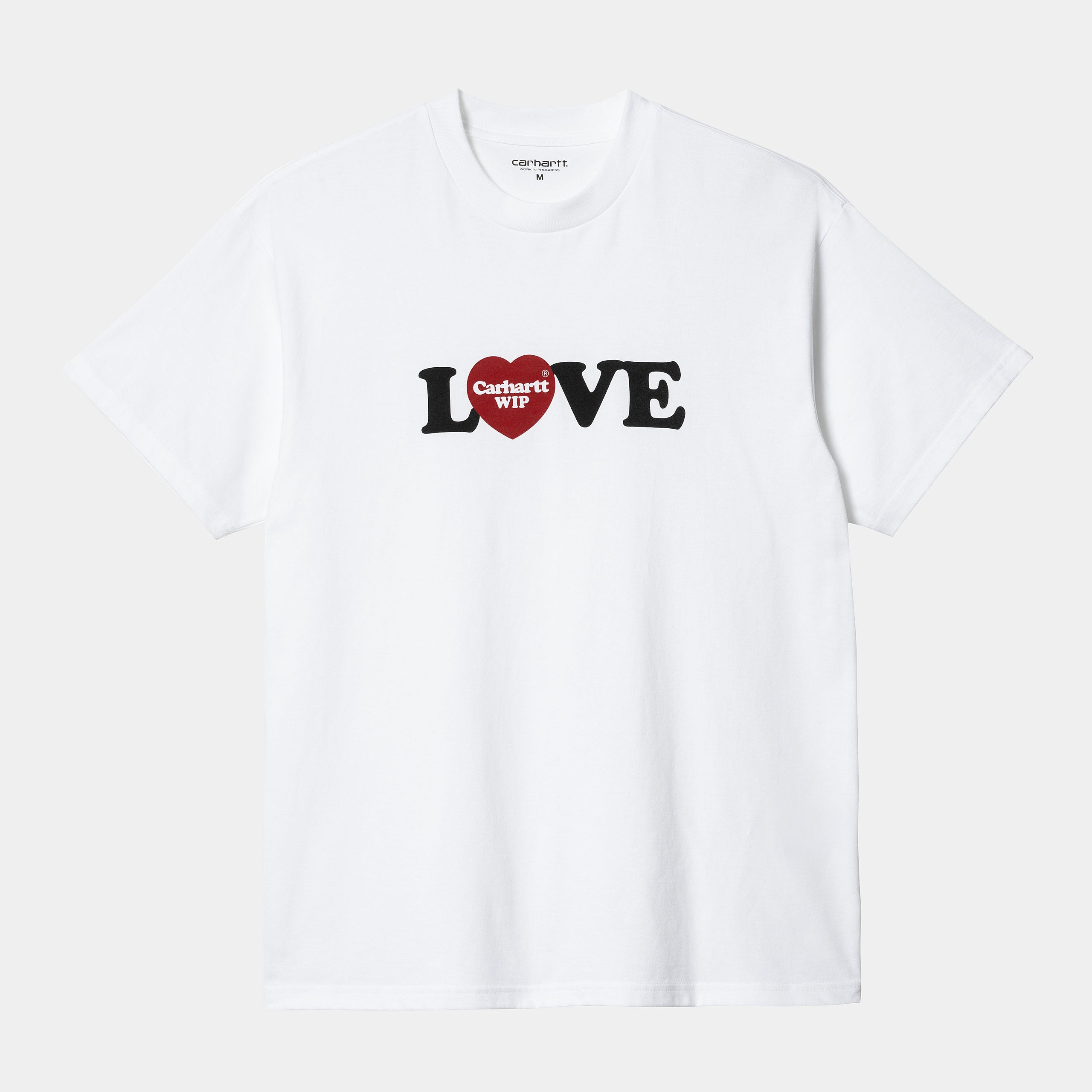 Carhartt WIP S/S Love T-Shirt: White - STAB T Shirt, günstig t shirt kaufen, Streetwear in Berlin, Sneaker Shop, Adidas Schuhe.