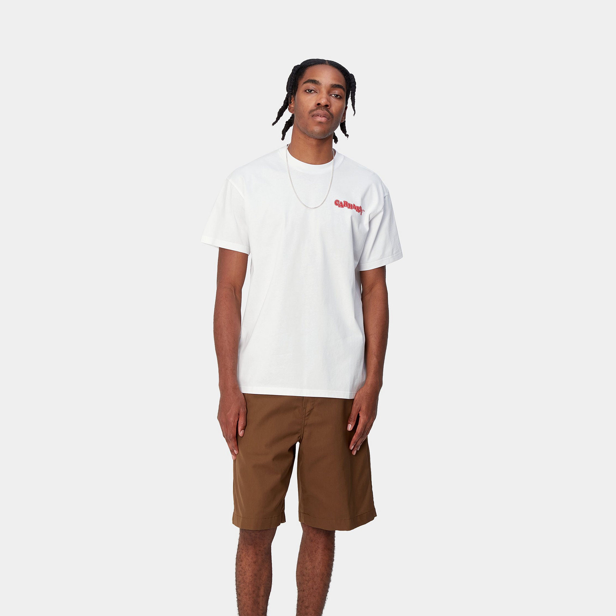 Carhartt WIP S/S Fast Food T-Shirt: White - STAB T Shirt, günstig t shirt kaufen, Streetwear in Berlin, Sneaker Shop, Schuhe.