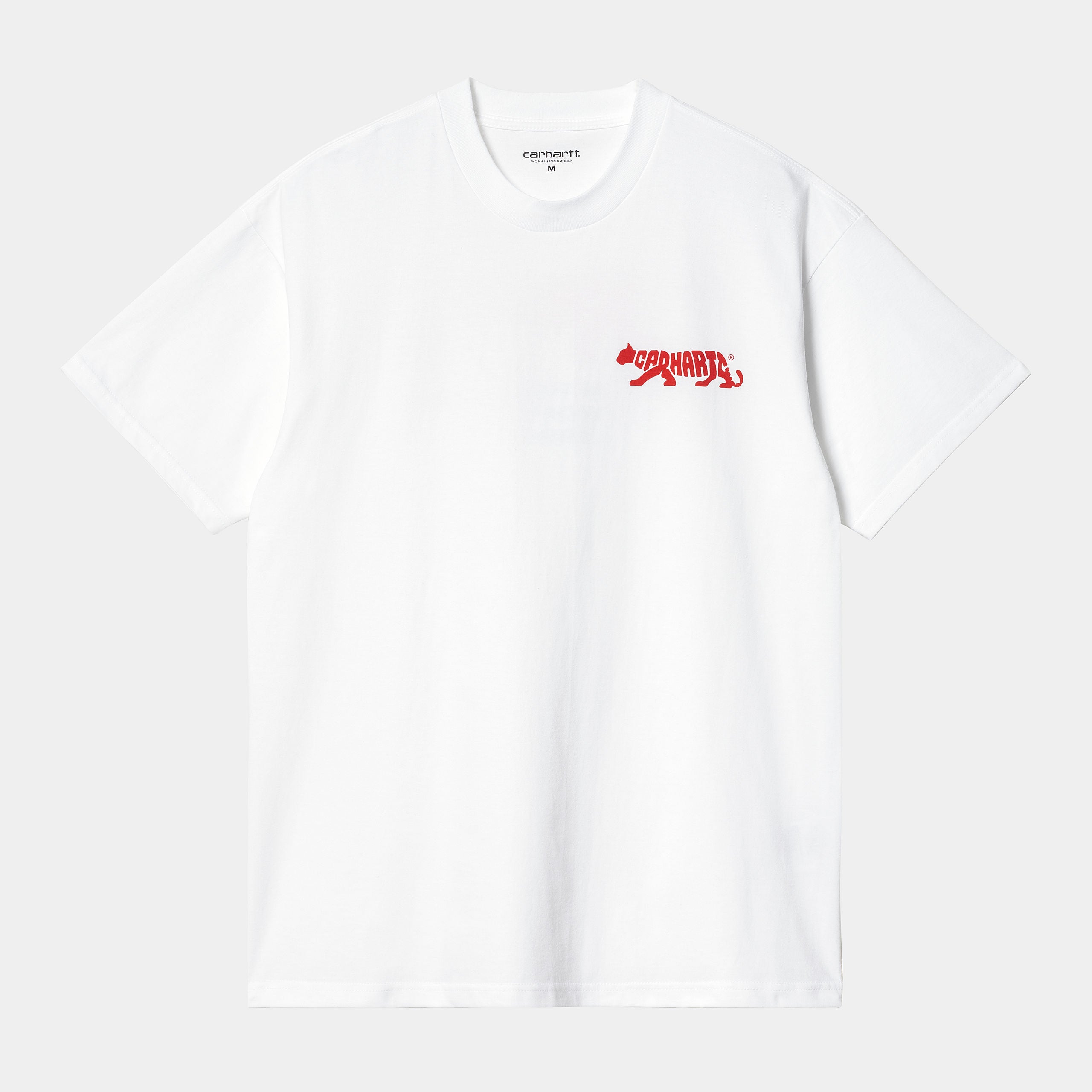 Carhartt WIP S/S Rocky T-Shirt - White / Red