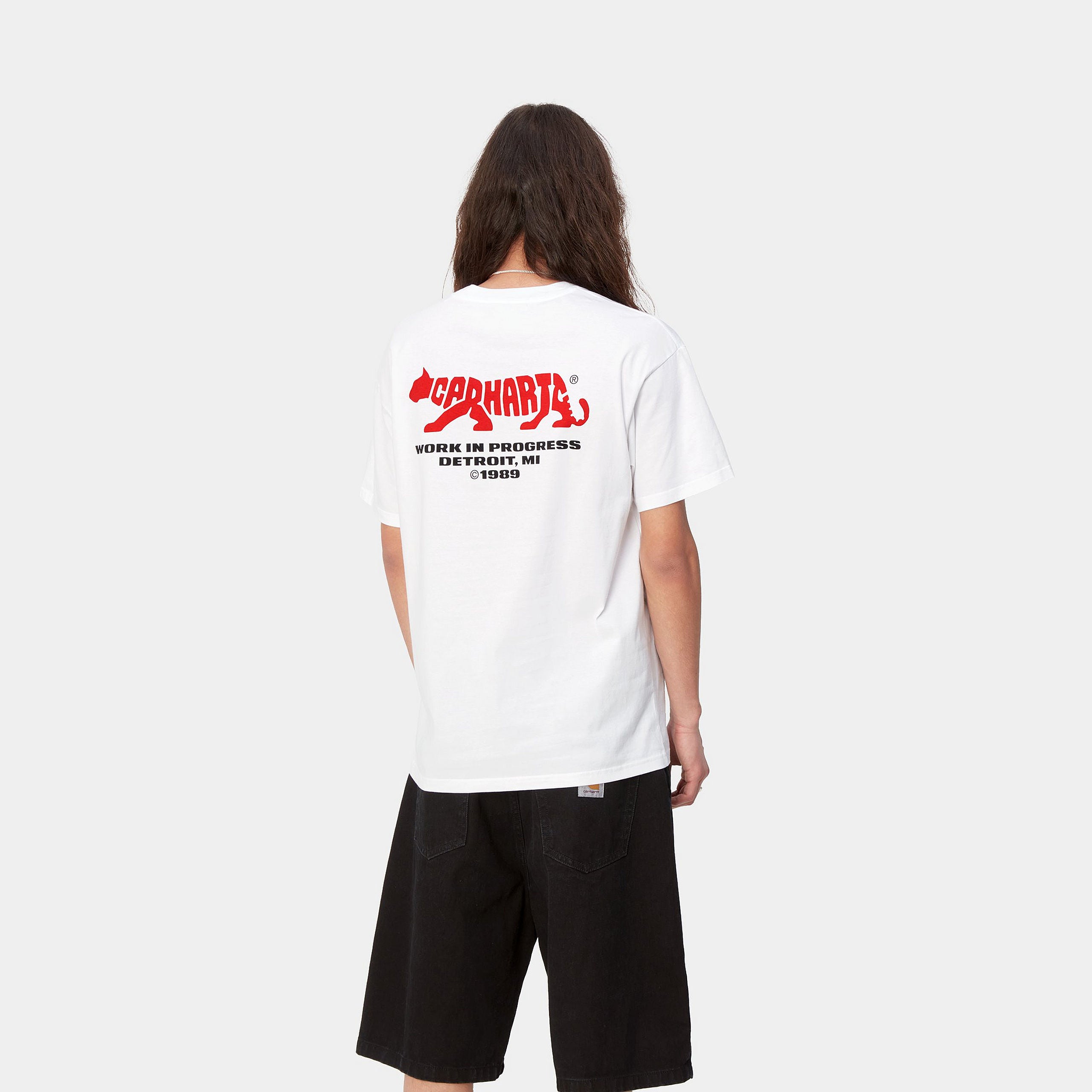Carhartt WIP S/S Rocky T-Shirt - White / Red