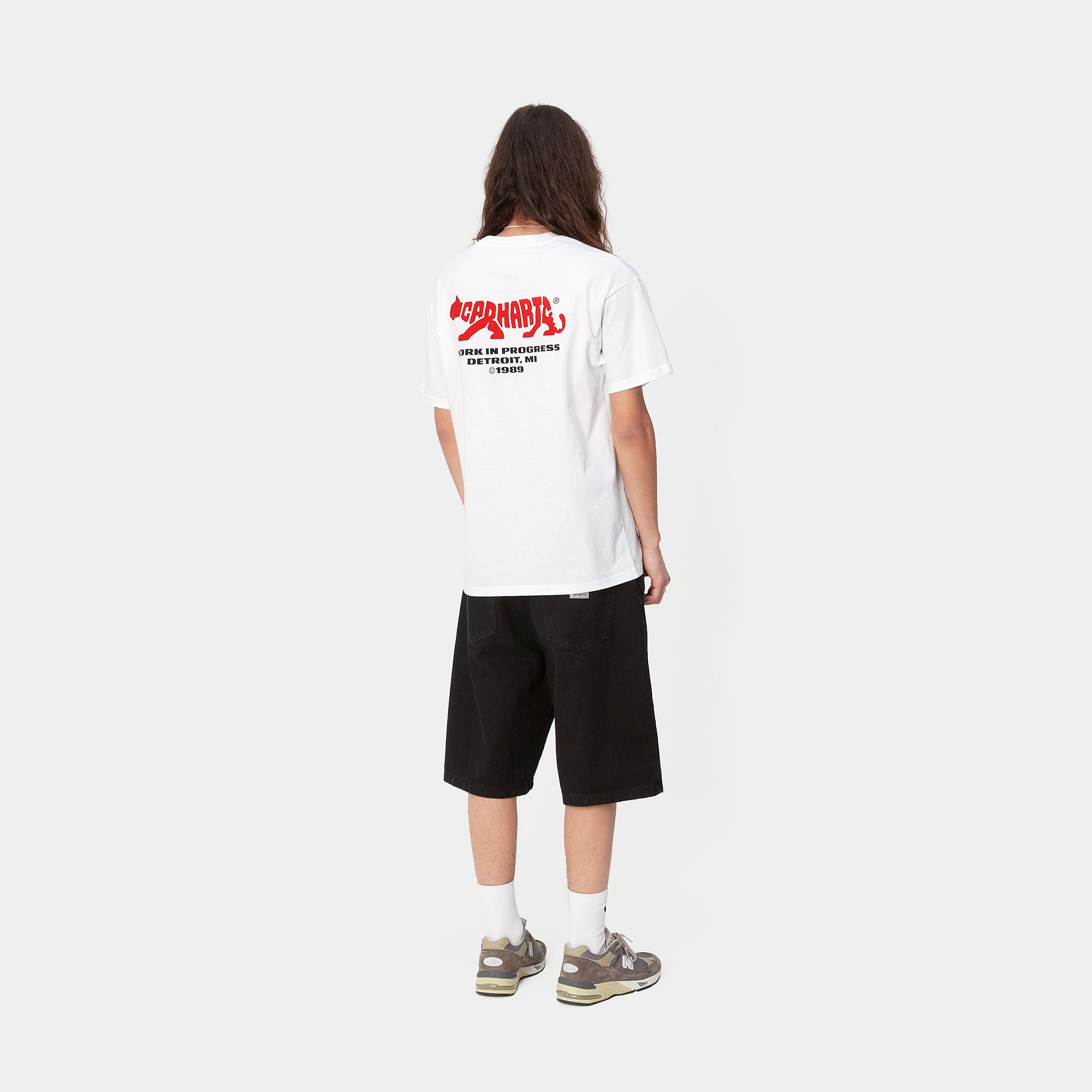 Carhartt WIP S/S Rocky T-Shirt - White / Red