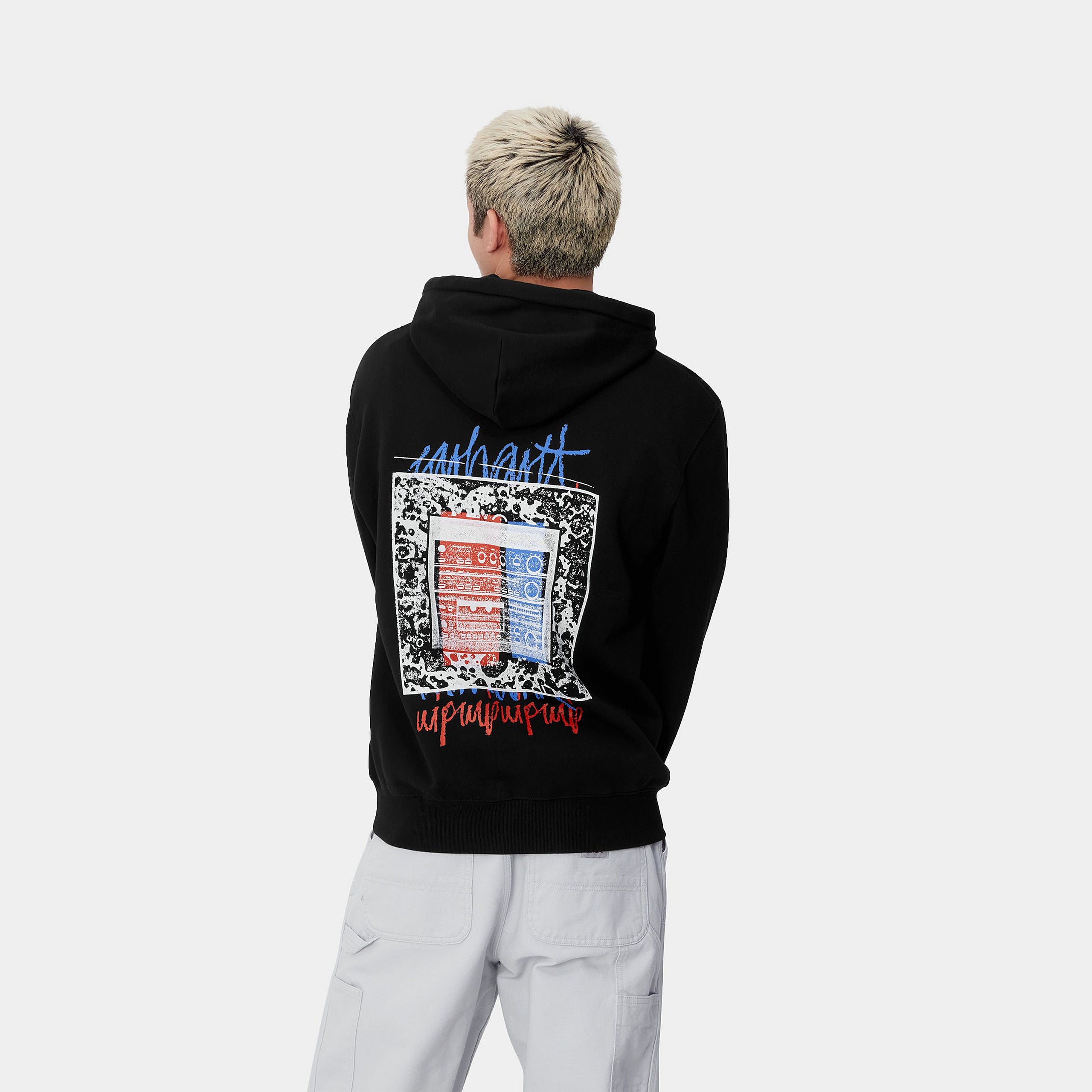 Carhartt WIP Hooded Stereo Sweat - Black - Bestelle jetzt deine STAB Streetwear von Carhartt WIP im Stickabush Onlineshop!