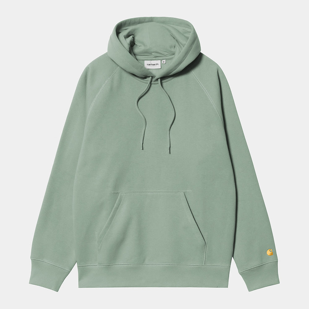 Carhartt WIP Hooded Chase Sweatshirt – Frosted Green Stickabush