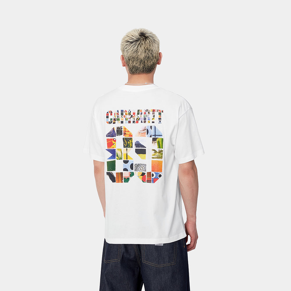 Carhartt WIP S/S Machine 89 T-Shirt in Weiss mit Brust-Print bei STICKABUSH Berlin.