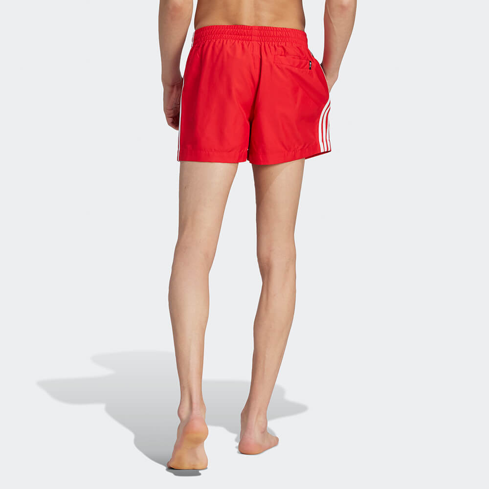 Adidas 3-Stripes Swim Shorts Rot / Weiß   stab retro sneaker  air force one damen  retro sneaker damen  snkraddicted  streetwear marken  schuhe 80er jahre  sneakerjagers  adidas limited edition  80er schuhe  retro sneaker  seltene sneaker  adidas sonderedition