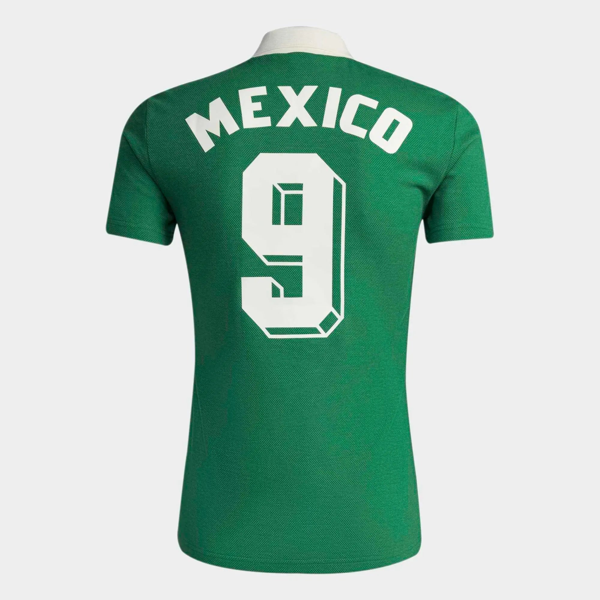 "adidas Originals Mexico 1986 Heimtrikot in Grün – Retro Fußball-Trikot mit der legendären Nr. 9 zur WM 2026 im Blokecore-Style bei Stickabush.“