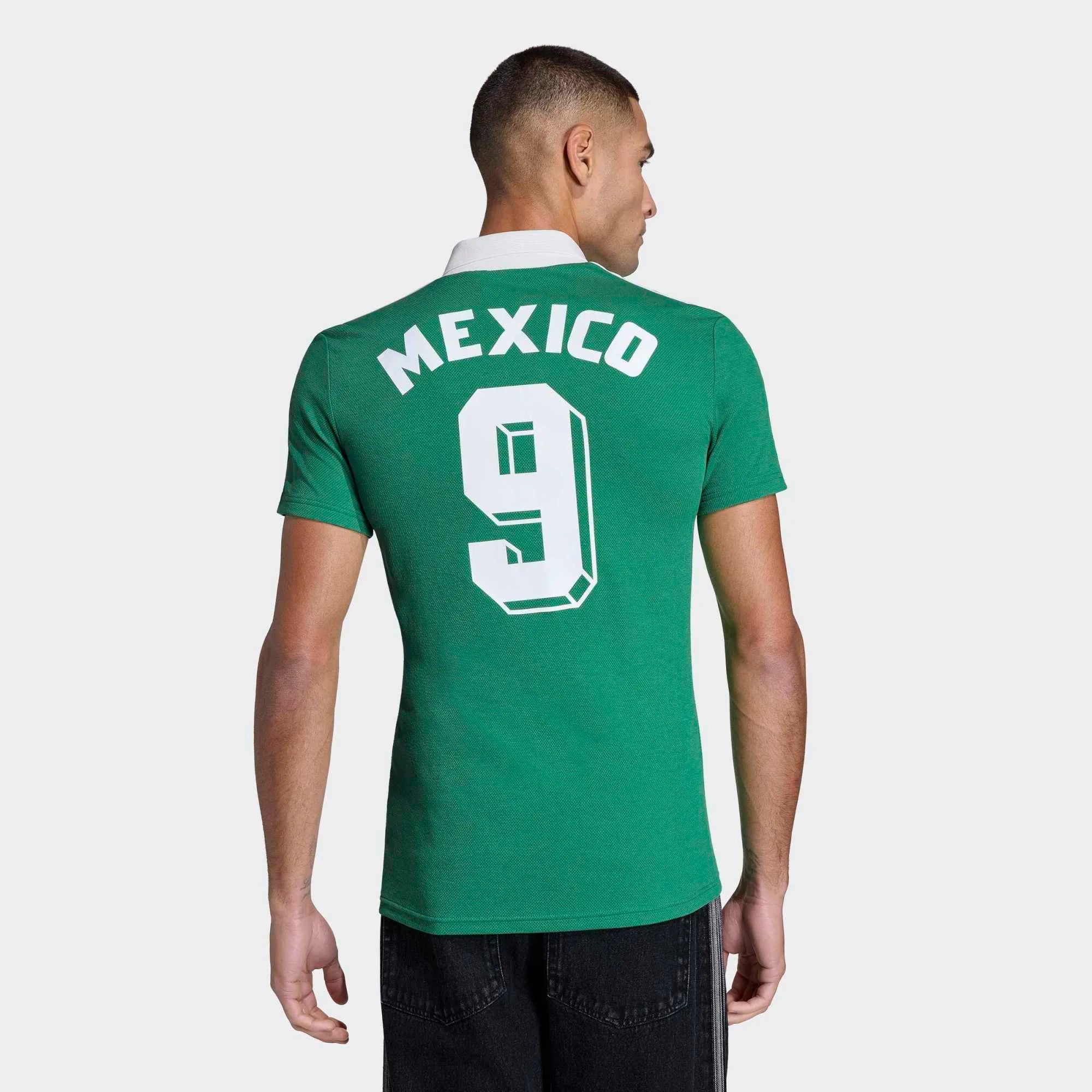 "adidas Originals Mexico 1986 Heimtrikot in Grün – Retro Fußball-Trikot mit der legendären Nr. 9 zur WM 2026 im Blokecore-Style bei Stickabush.“