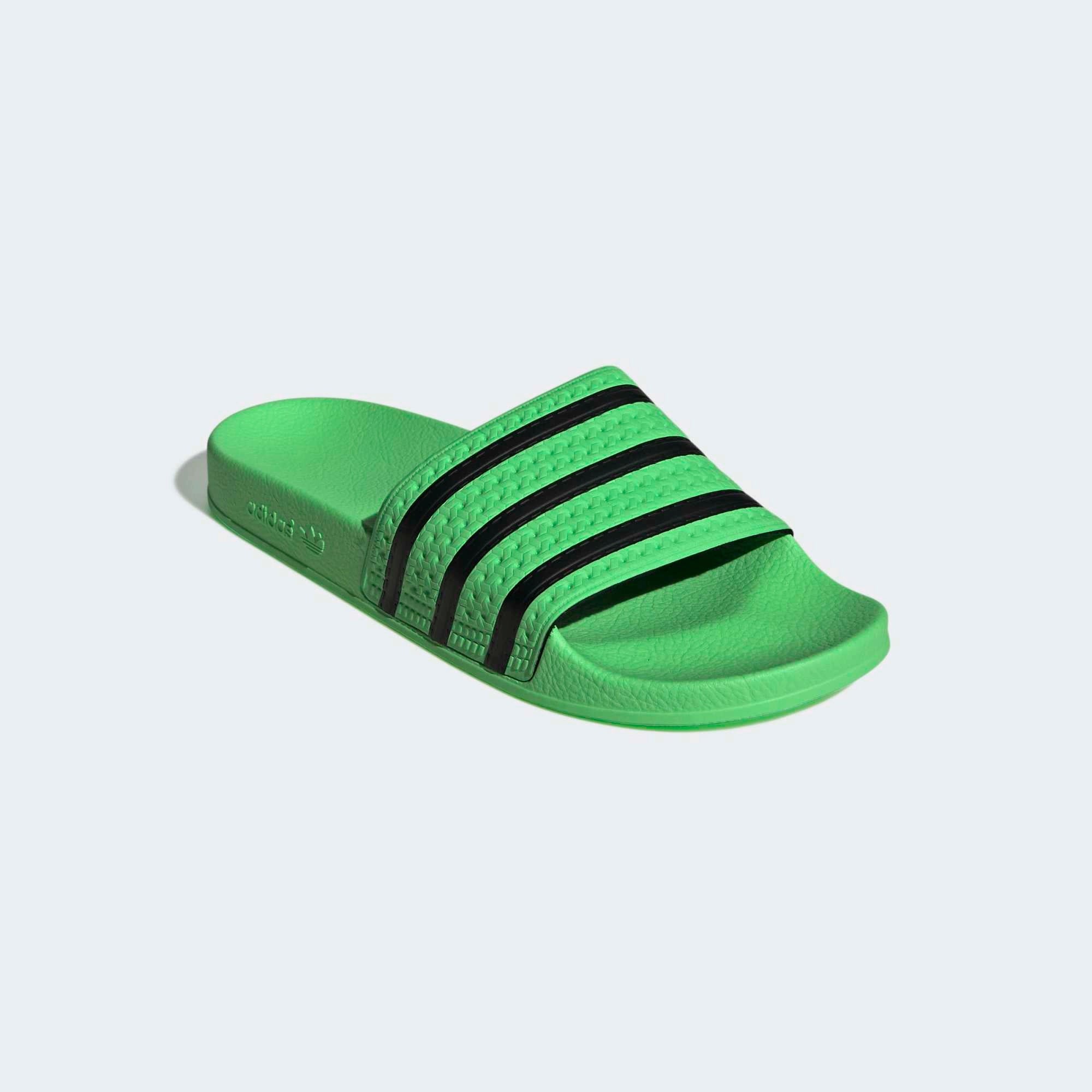 Adidas Adilette - Screaming Green / Core Black / Screaming Green