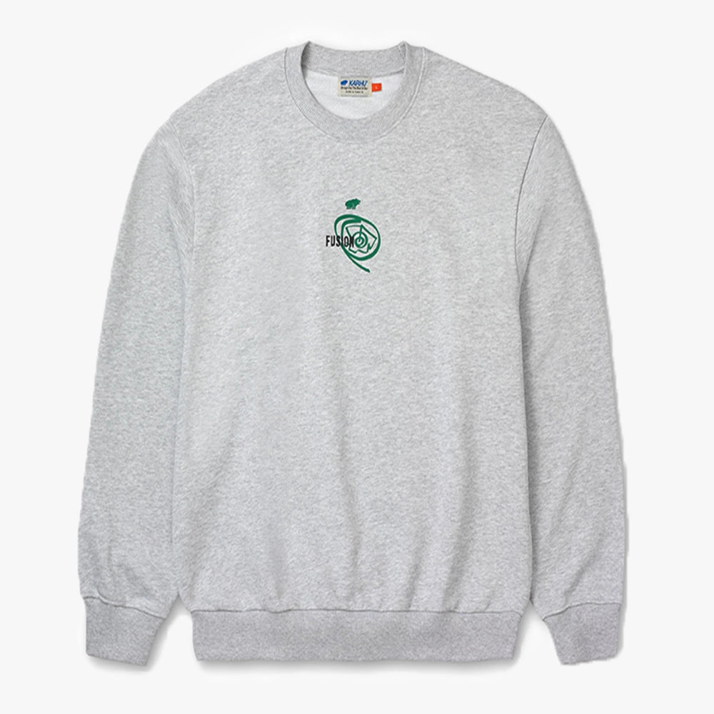 Karhu Fusion OG Sweatshirt - Heather Grey / Ultramarine Green