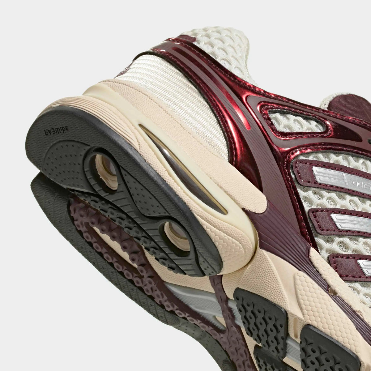 adidas Originals Adistar Control 5 Sneaker in Cream White / Silver Metallic / Maroon – Detailansicht im STICKABUSH Online-Shop