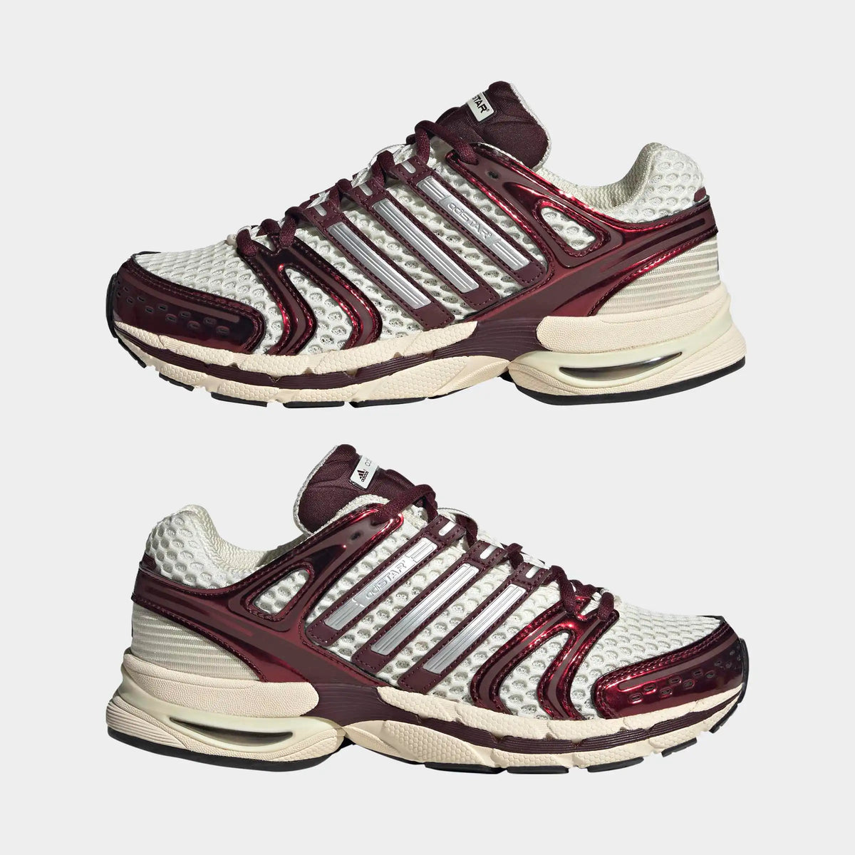 adidas Originals Adistar Control 5 Sneaker in Cream White / Silver Metallic / Maroon – Paaransicht im STICKABUSH Online-Shop