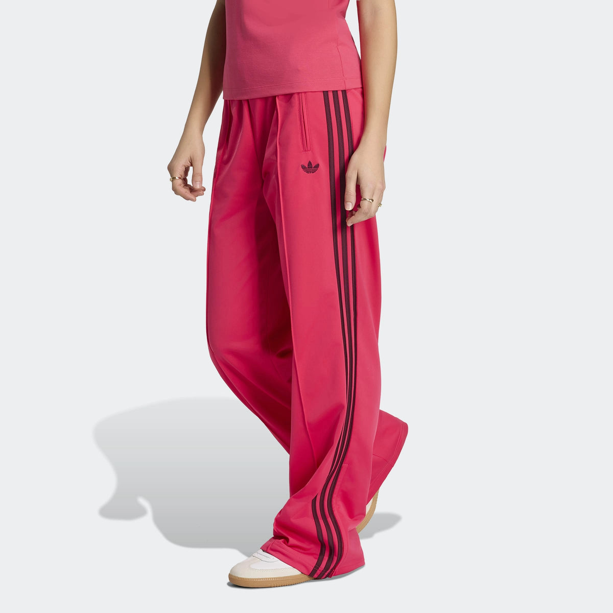 adidas Originals Firebird Loose Track Pants – Power Pink / Maroon