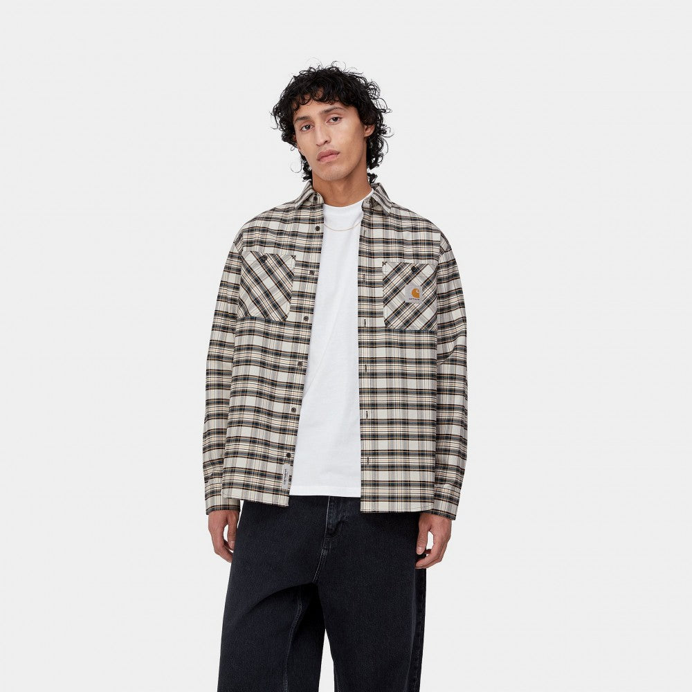 Carhartt WIP L/S Solander Shirt - Solander Check, Wax