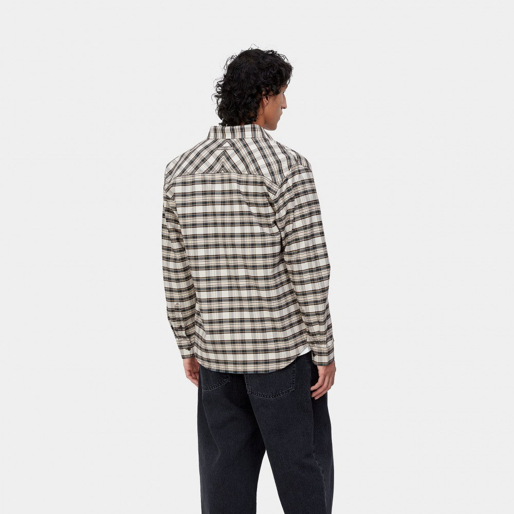 Carhartt WIP L/S Solander Shirt - Solander Check, Wax