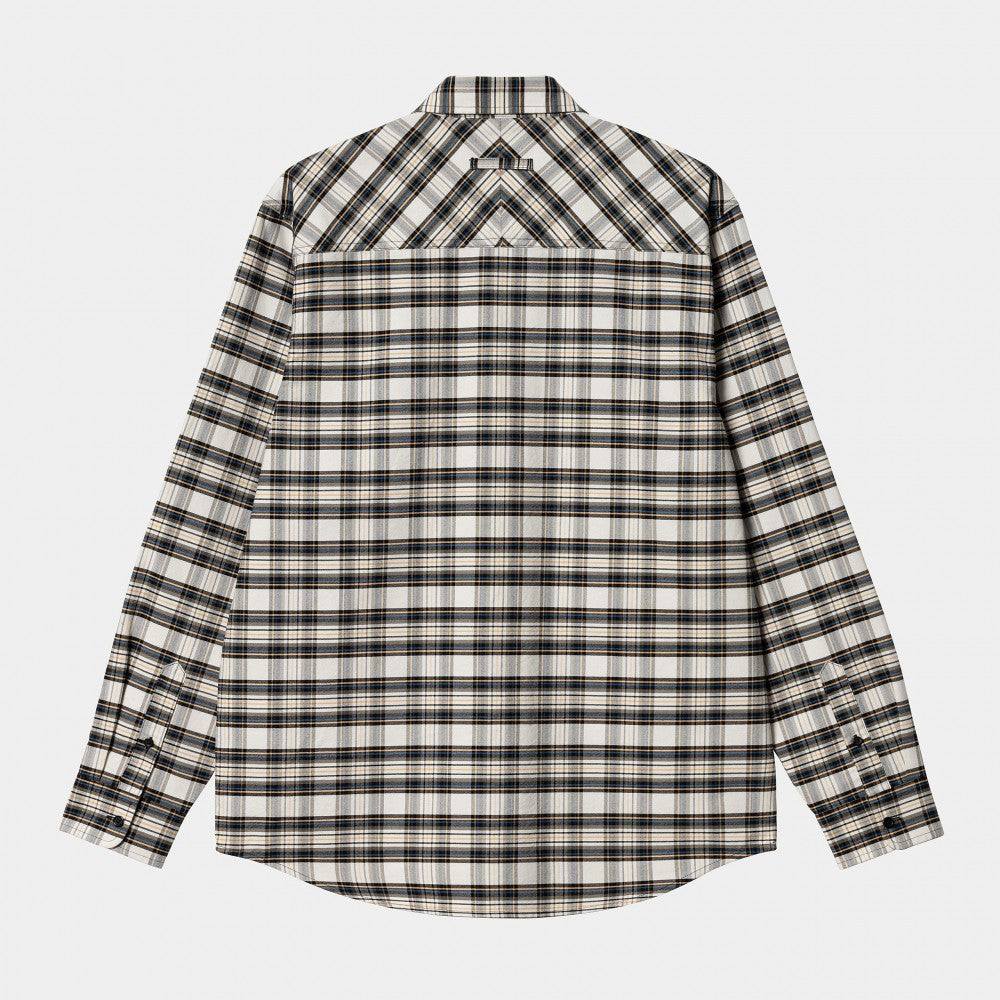 Carhartt WIP L/S Solander Shirt - Solander Check, Wax