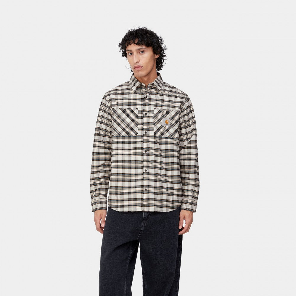 Carhartt WIP L/S Solander Shirt - Solander Check, Wax