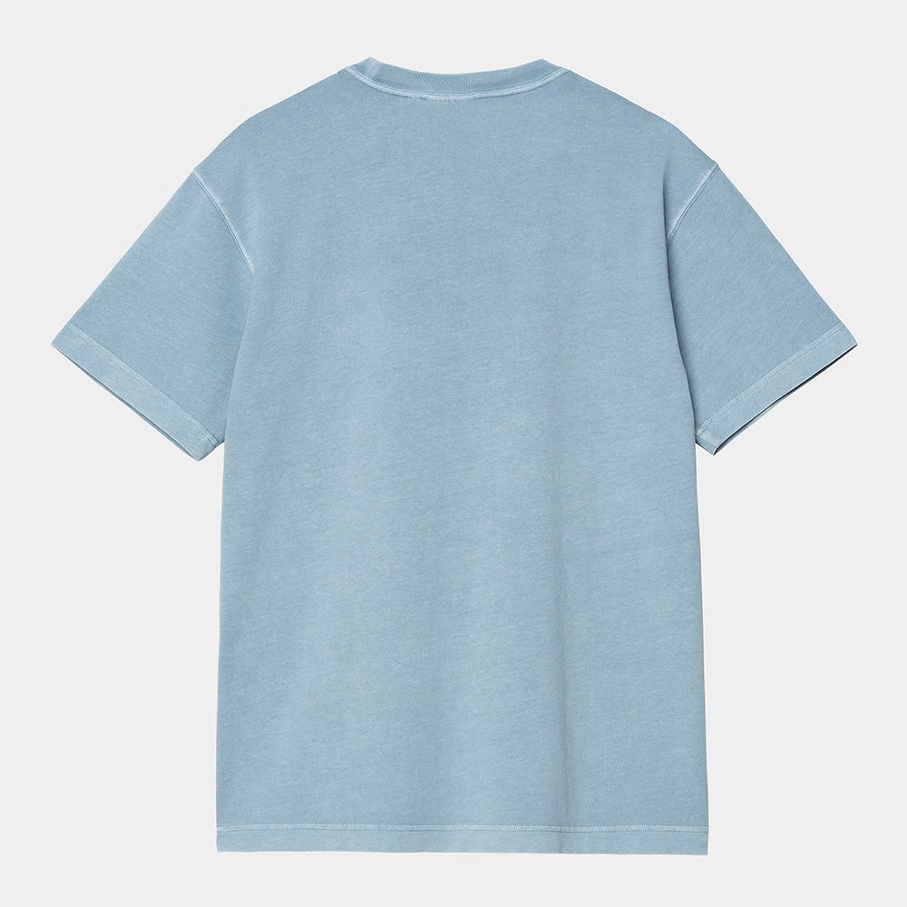 “Carhartt WIP S/S Nelson T-Shirt in Clay Blue, I029949_2PA_GD, ein Carhartt T-Shirt aus Baumwolle, stückgefärbt und einem loose Fit.“