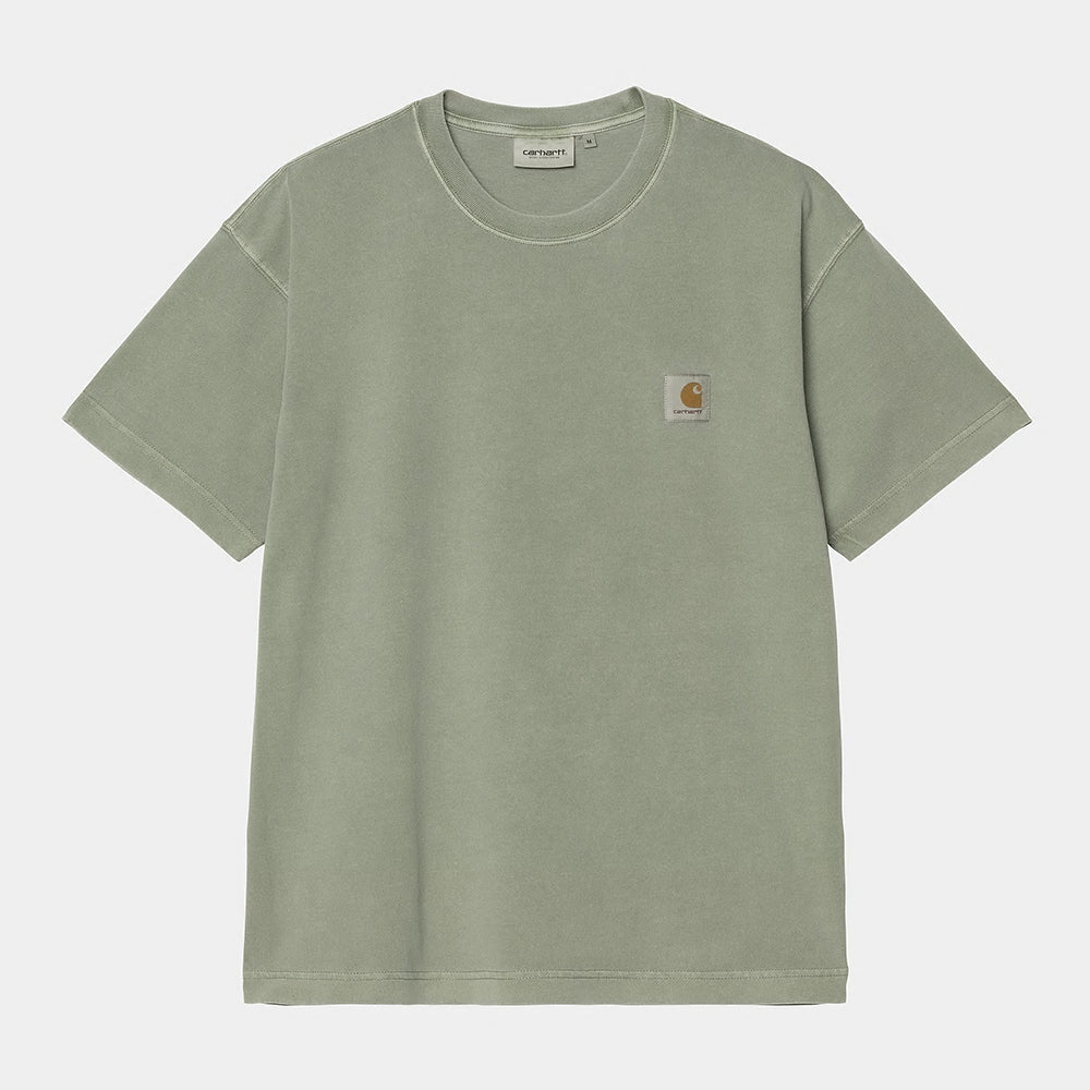 “Carhartt WIP S/S Nelson T-Shirt in Park, I029949_1YF_GD, ein carhartt t shirt aus Baumwolle, stückgefärbt und einem loose Fit.“