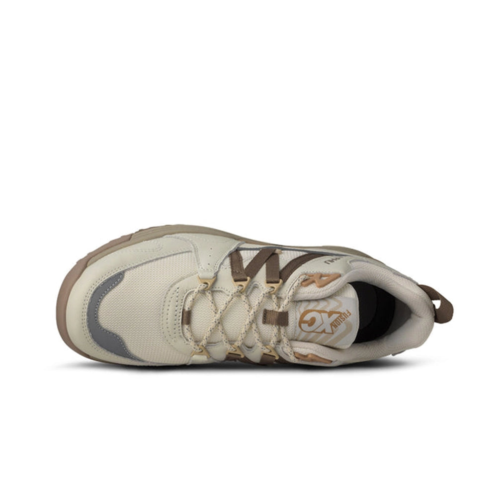 Karhu Fusion XC Trail Sneaker in Lily White und Pine Bark Topansicht Style-ID F830023 bei STICKABUSH Berlin