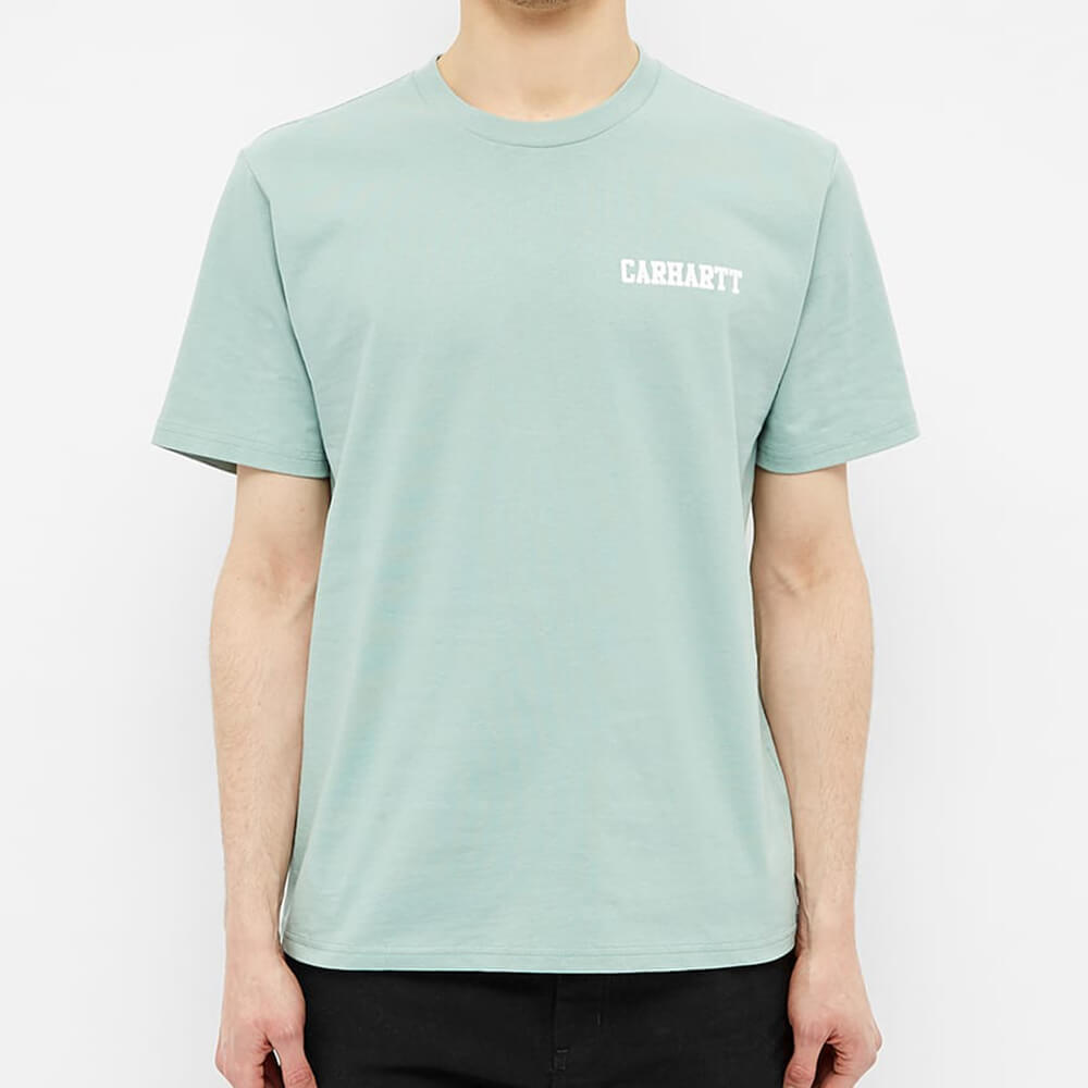 Carhartt WIP S/S College Script T-Shirt: Zola - STAB T Shirt, günstig t shirt kaufen, Sale, Streetwear in Berlin, Sneaker Shop, Schuhe.