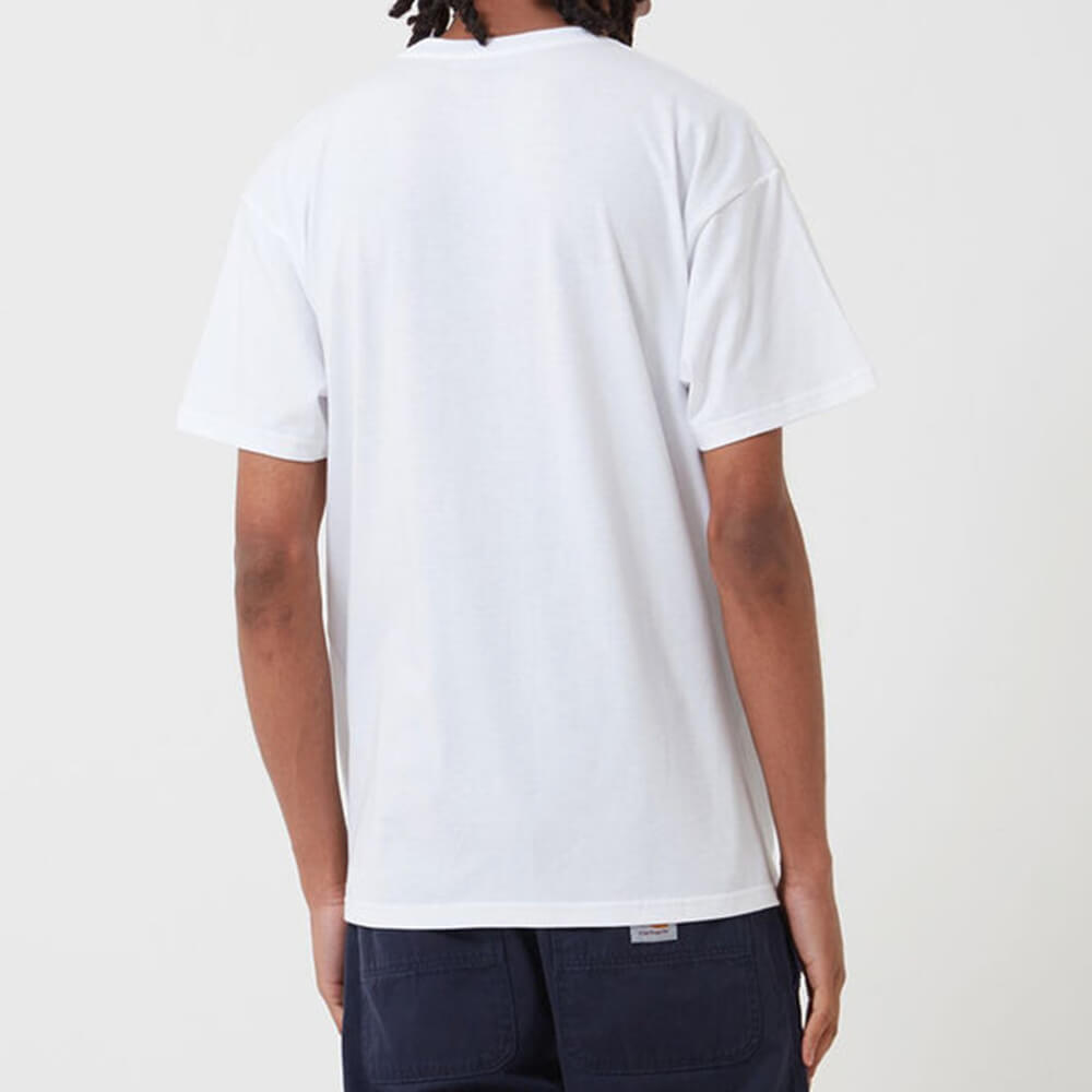 Carhartt WIP S/S Swim T-Shirt: White / Submarine - STAB T-Shirt, günstig t shirt kaufen, Streetwear in Berlin, Sneaker Shop, Adidas Schuhe.